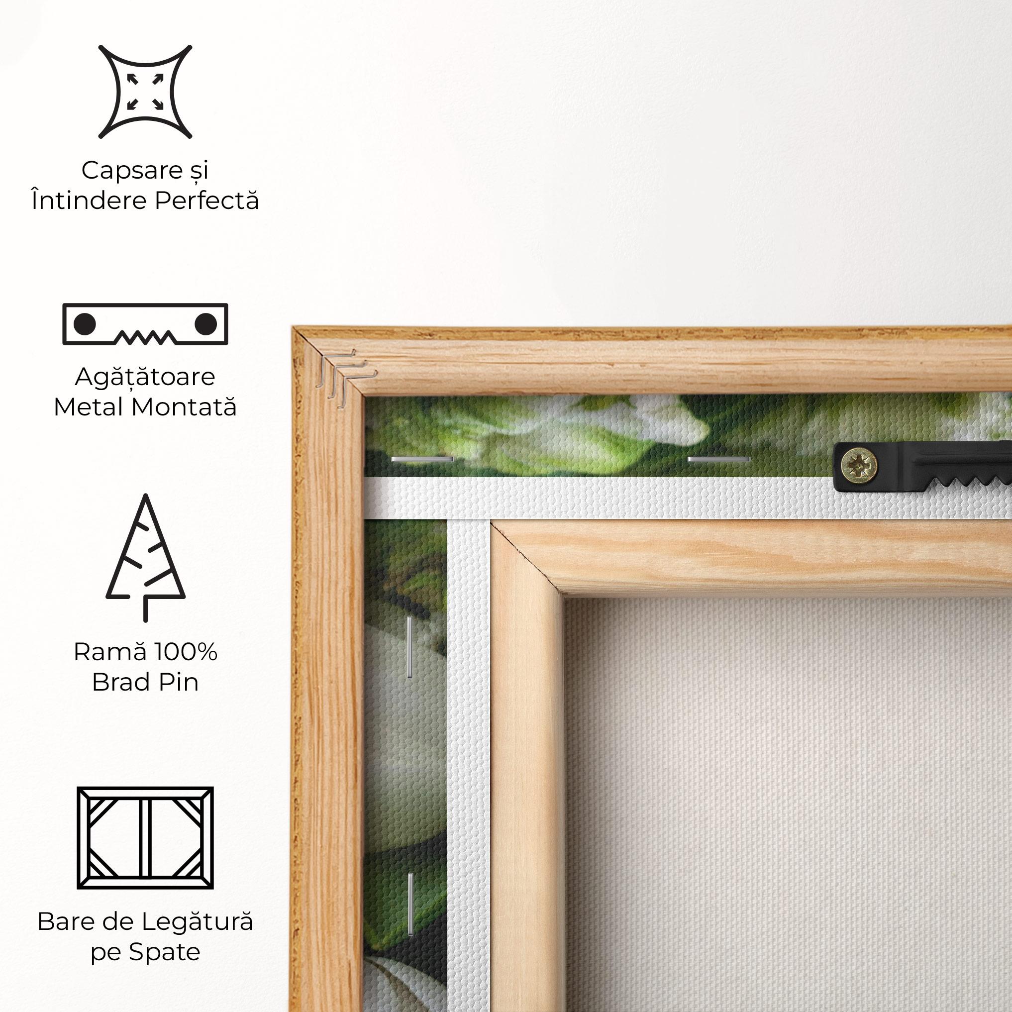 Tablou Canvas White Tulips Bouquet mockup 5