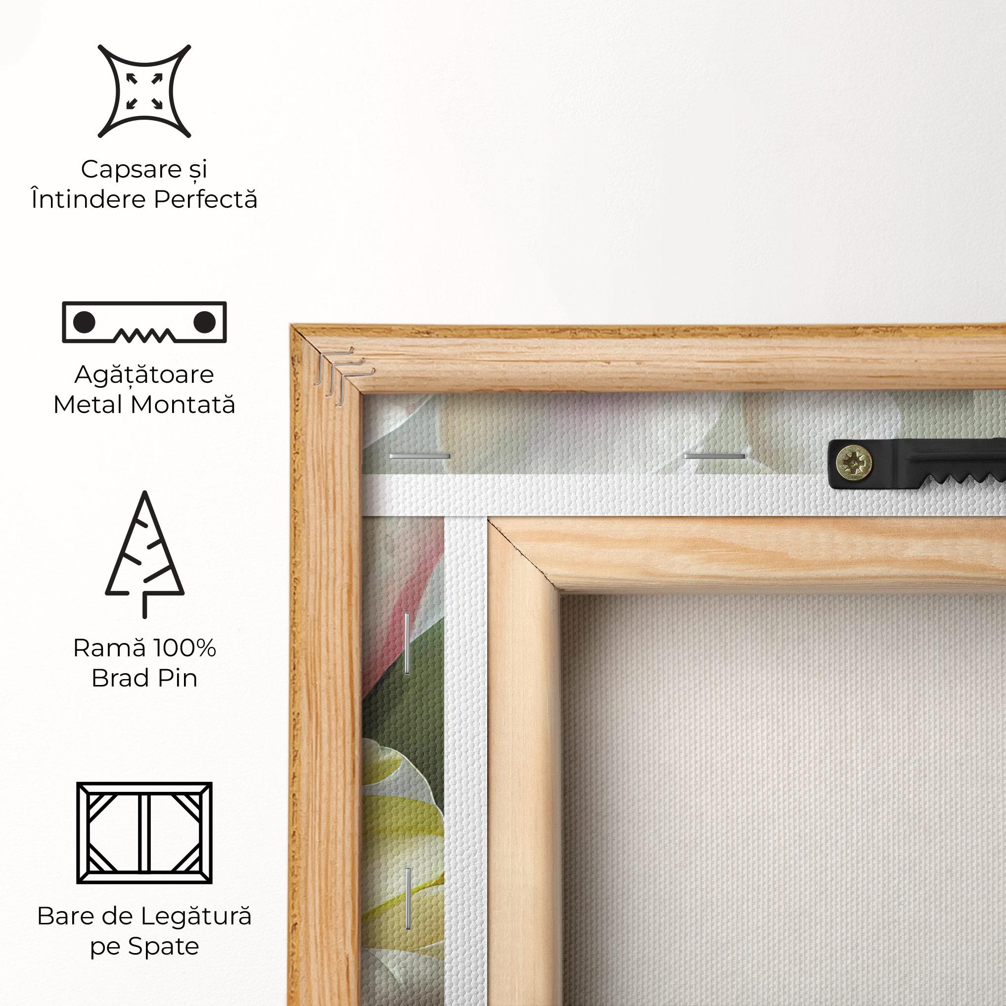 Tablou Canvas White Tulips Painting mockup 5