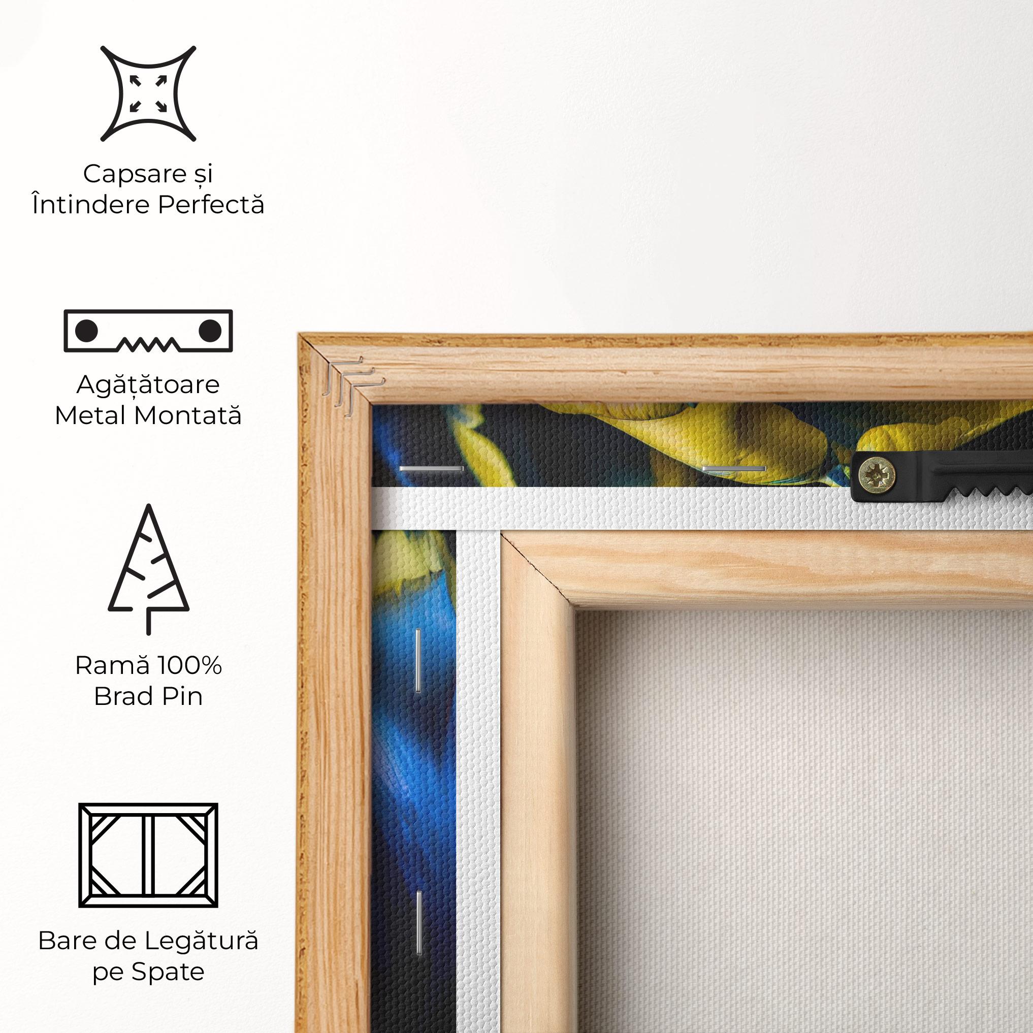 Tablou Canvas Yellow Blue Tulip mockup 5