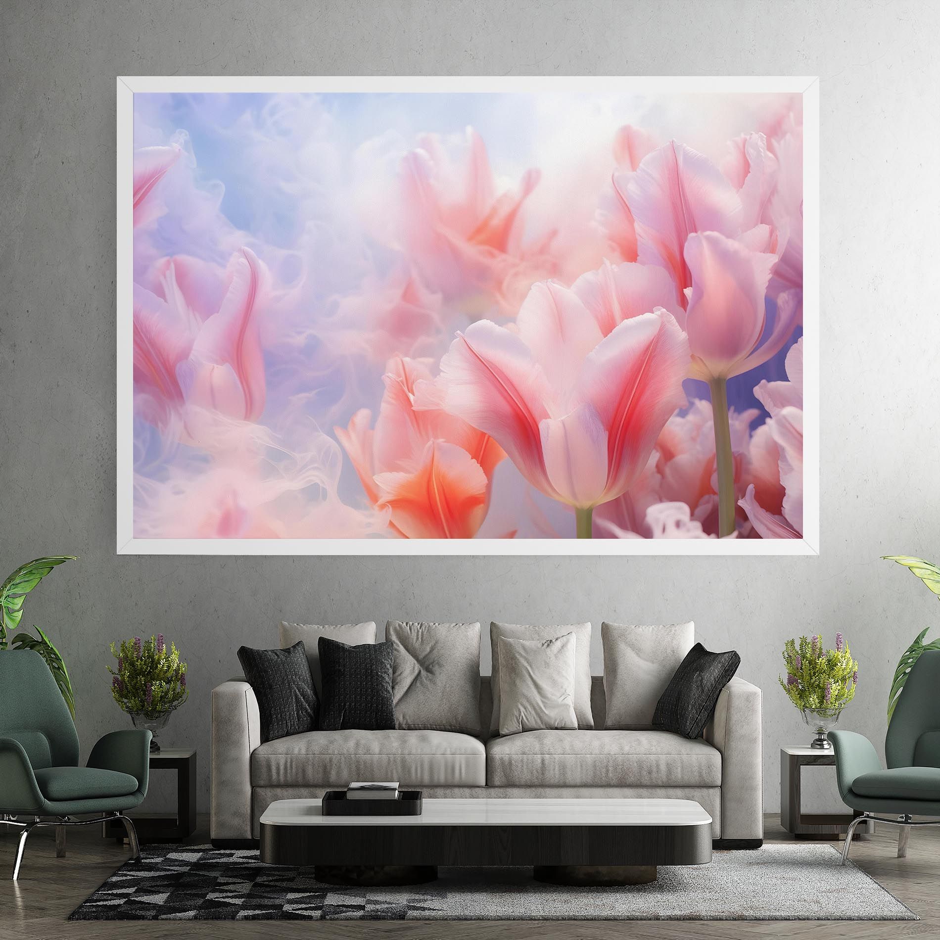 Dreamy Pink Tulips mockup 7