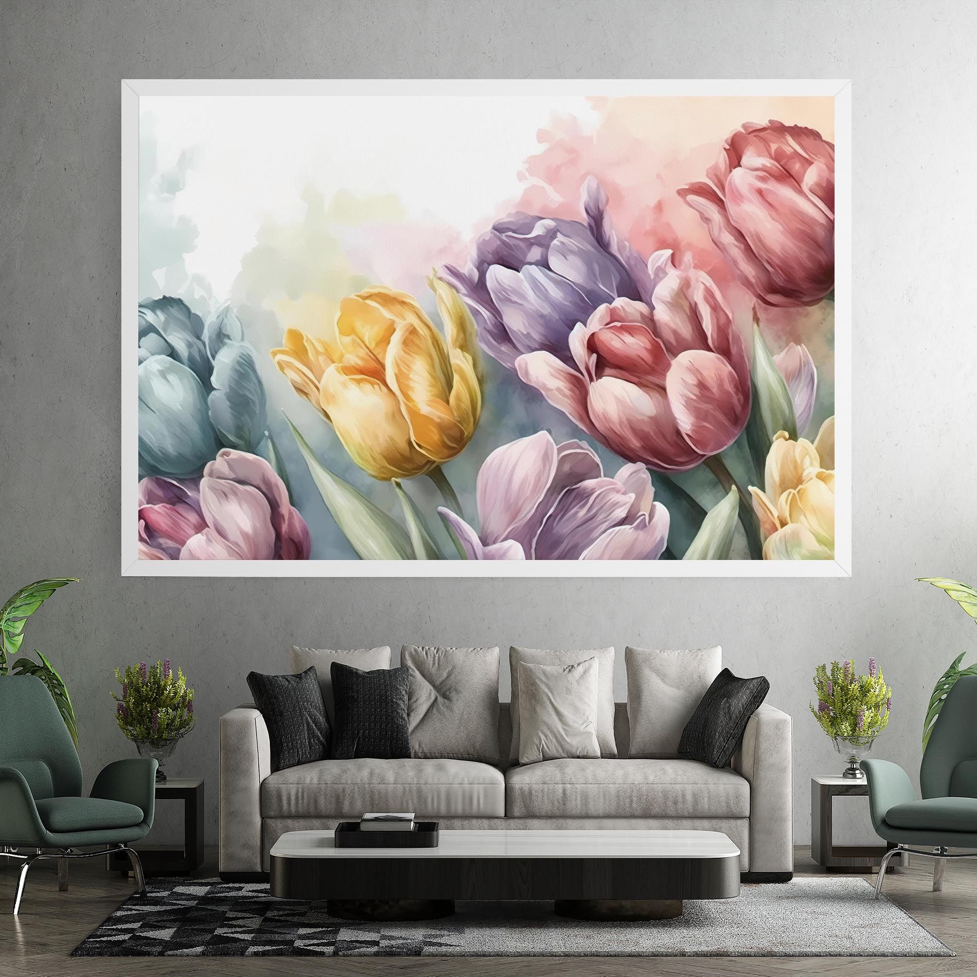 Pastel Tulips mockup 7