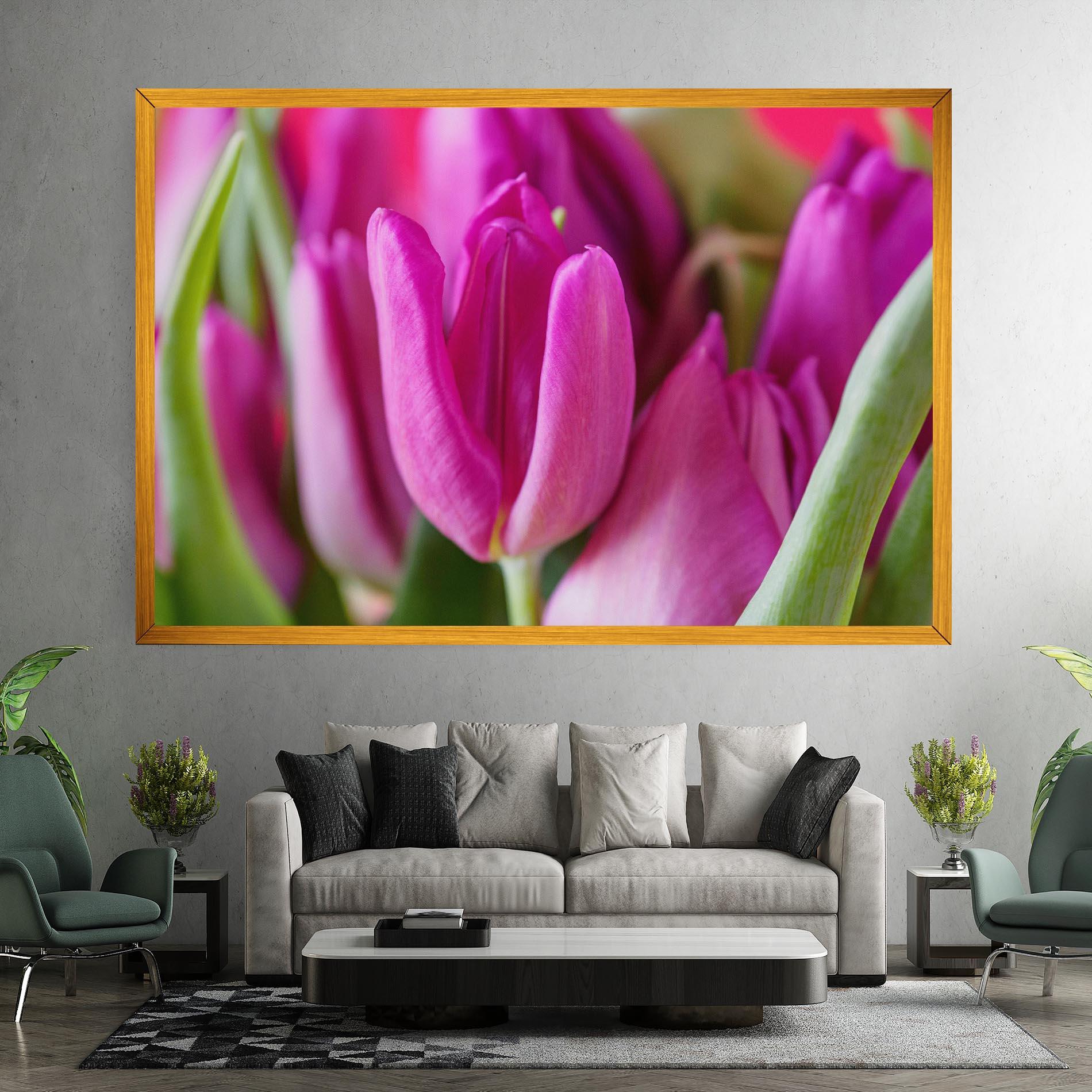Tablou Canvas Purple Tulip Close Up mockup 7