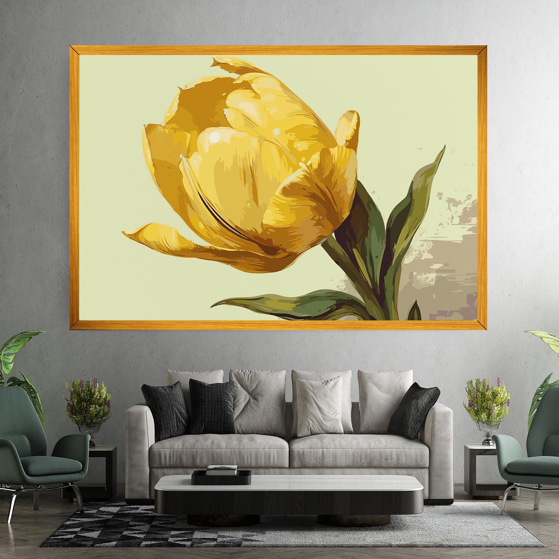 Yellow Shiny Tulip mockup 7
