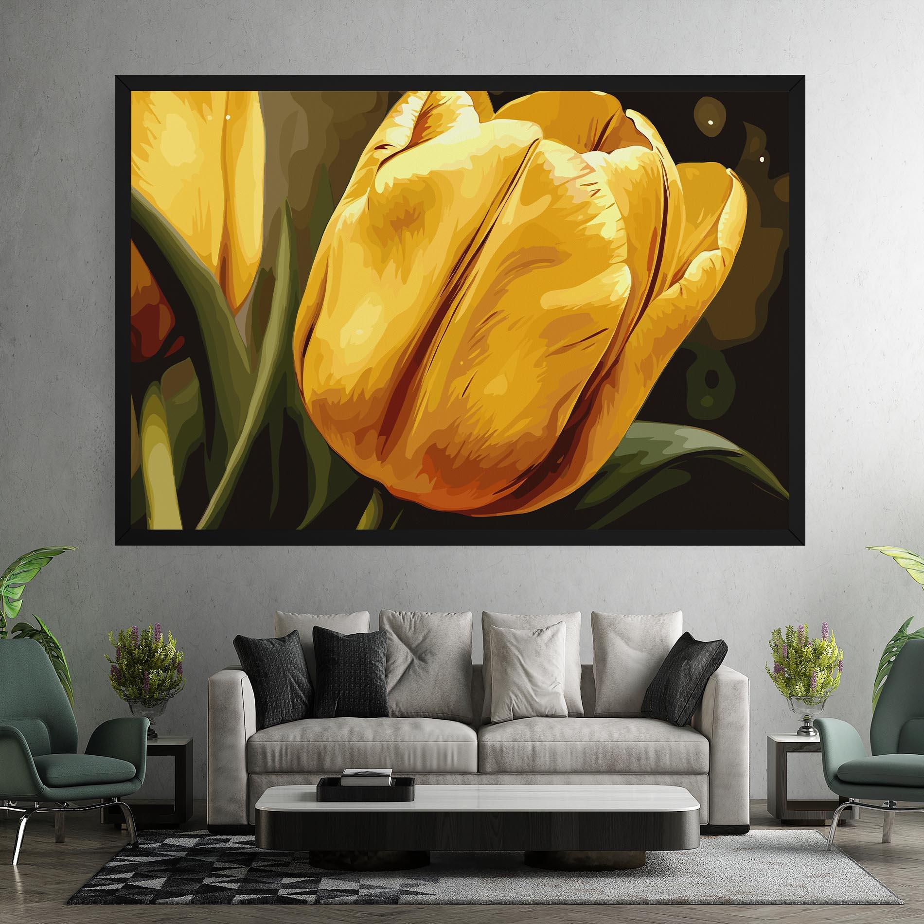 Tablou Canvas Big Yellow Tulip mockup 7