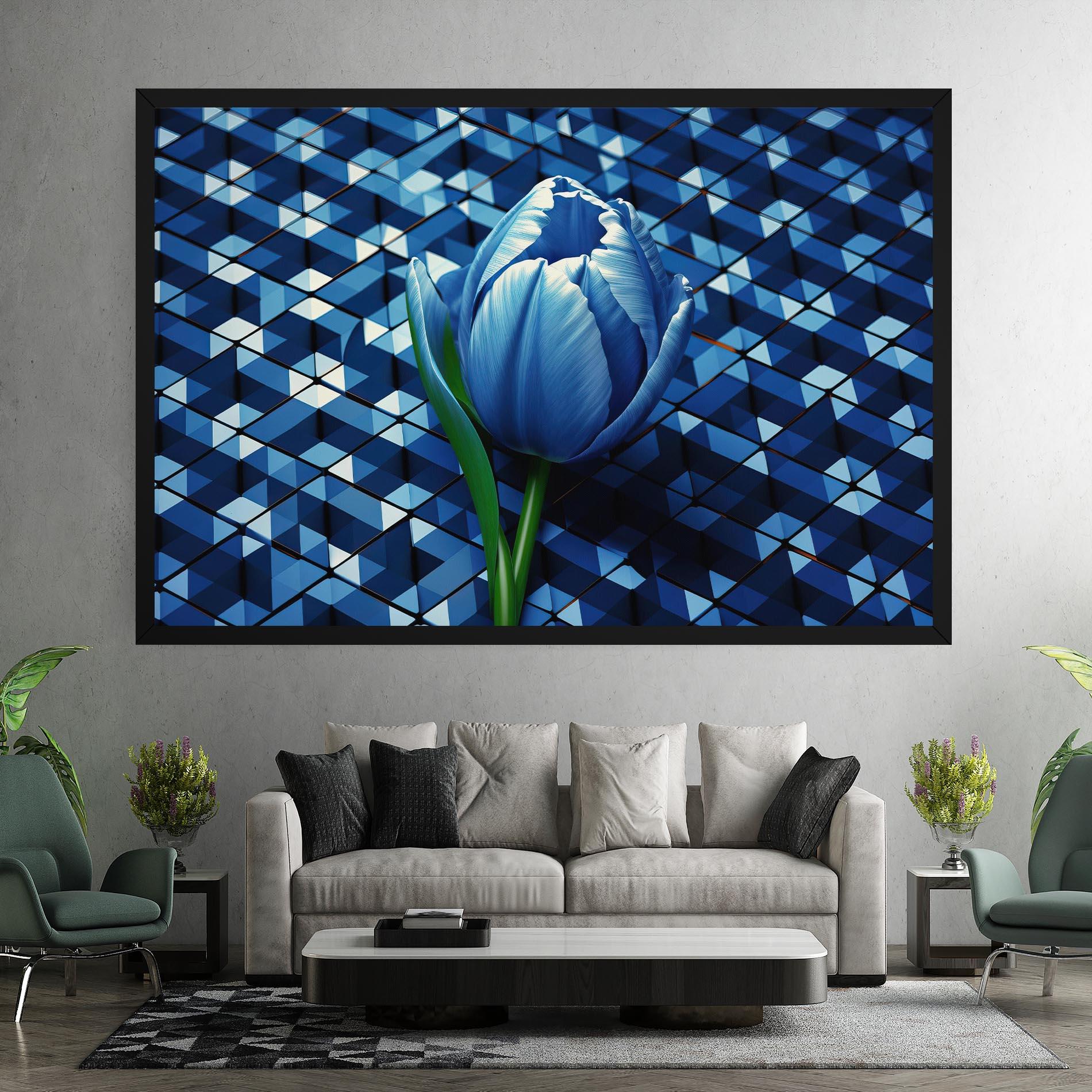 Tablou Canvas Blue Tulip mockup 7