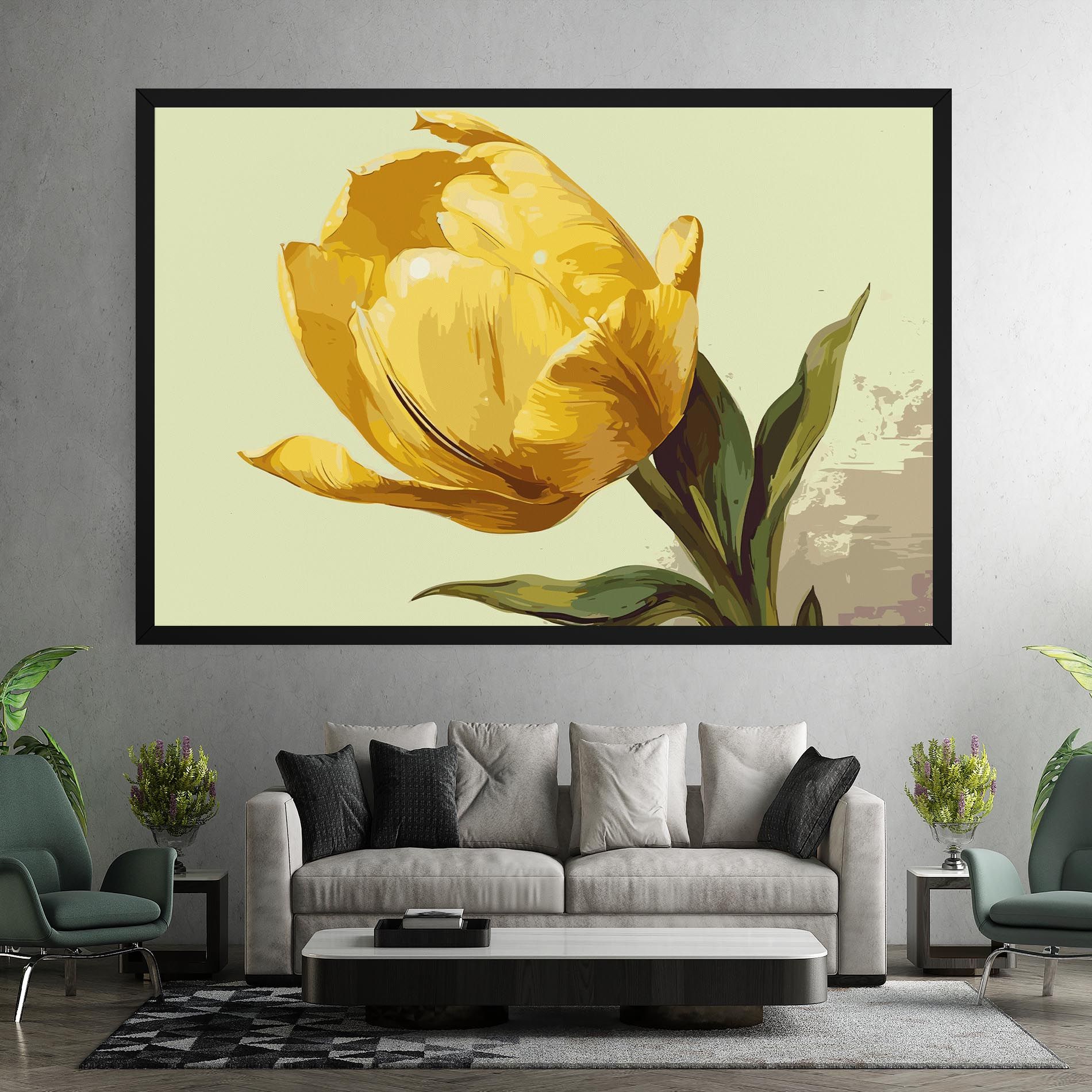 Yellow Shiny Tulip mockup 7