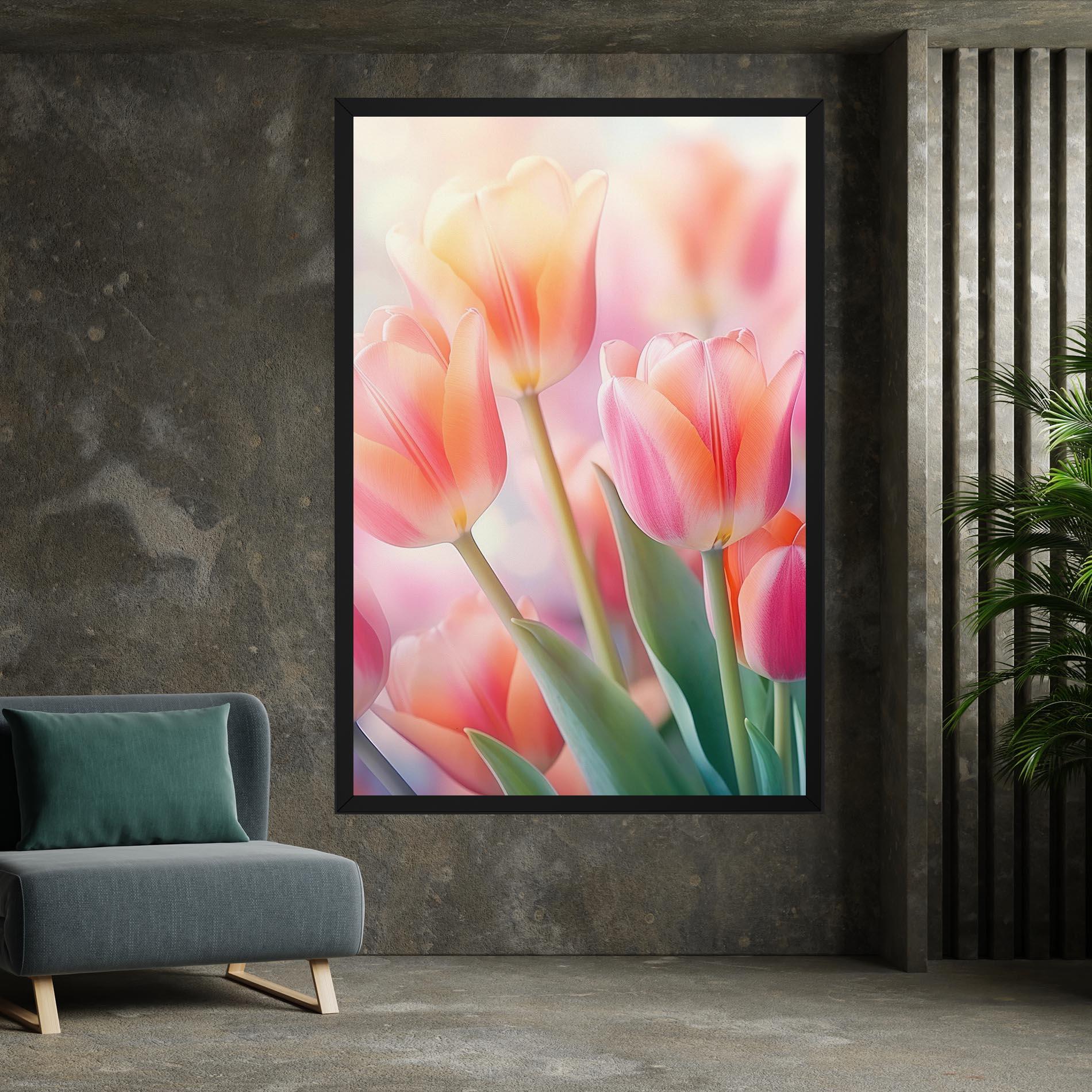 Tablou Canvas Dreamy Tulips mockup 7