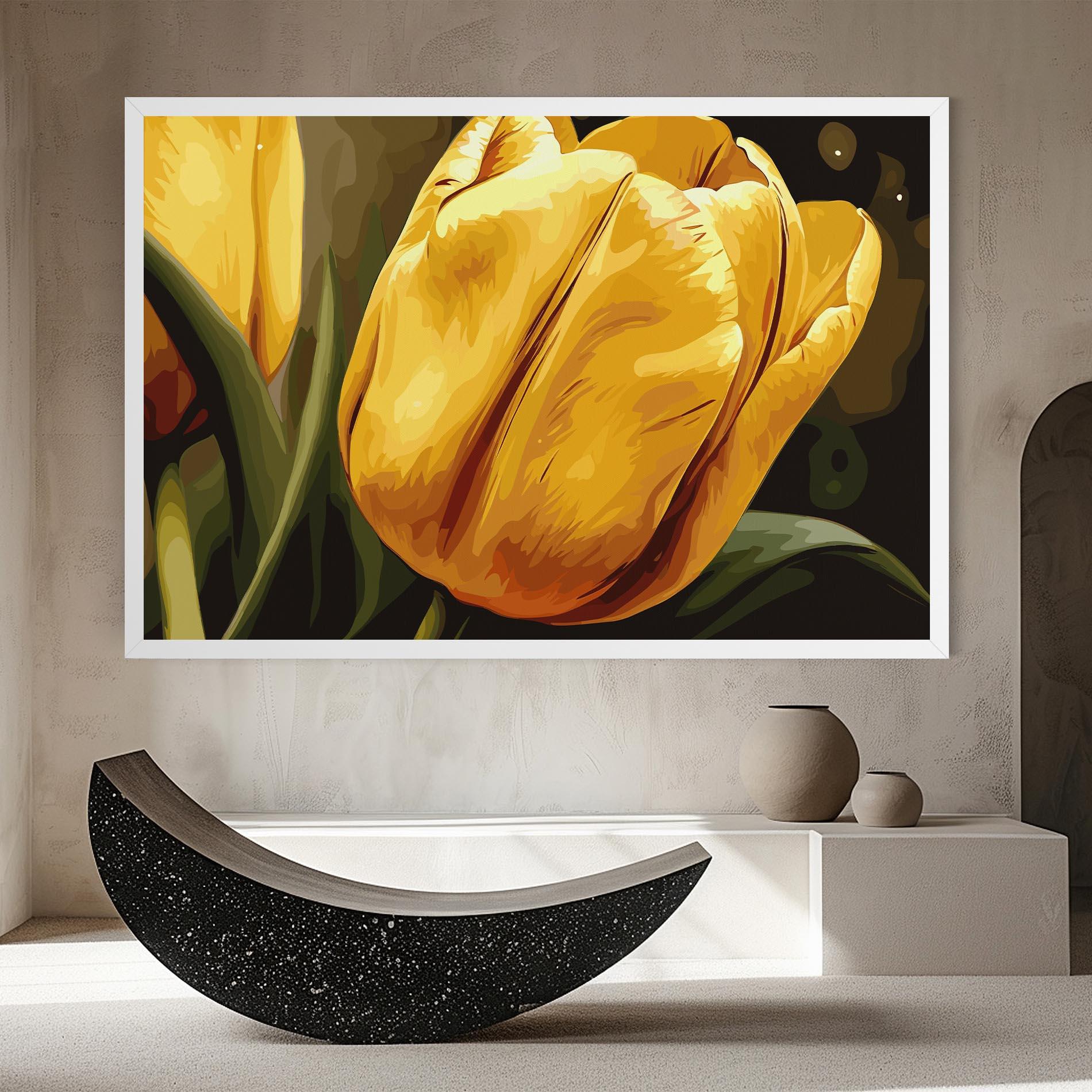 Tablou Canvas Big Yellow Tulip mockup 8