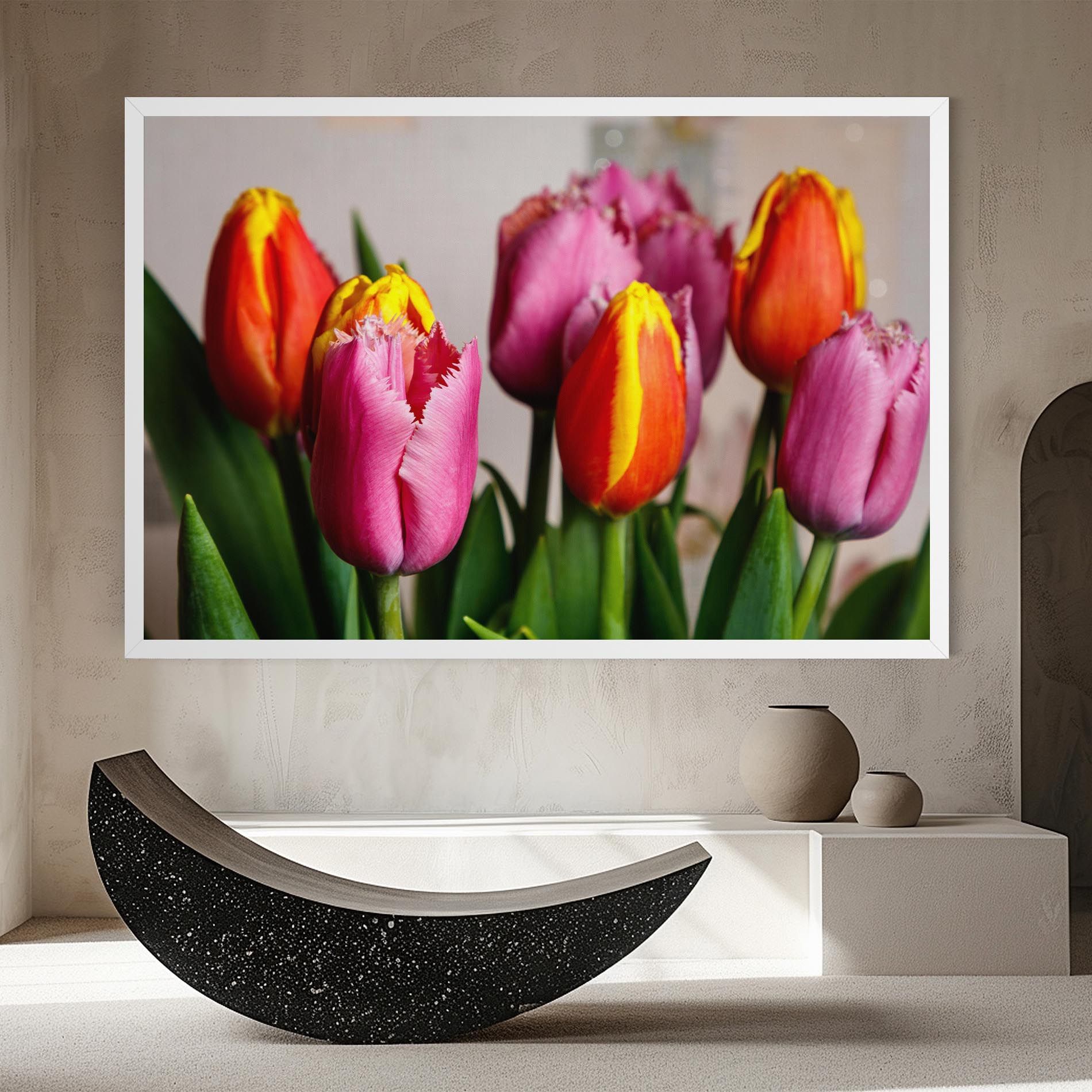 Pink Orange Tulips mockup 8