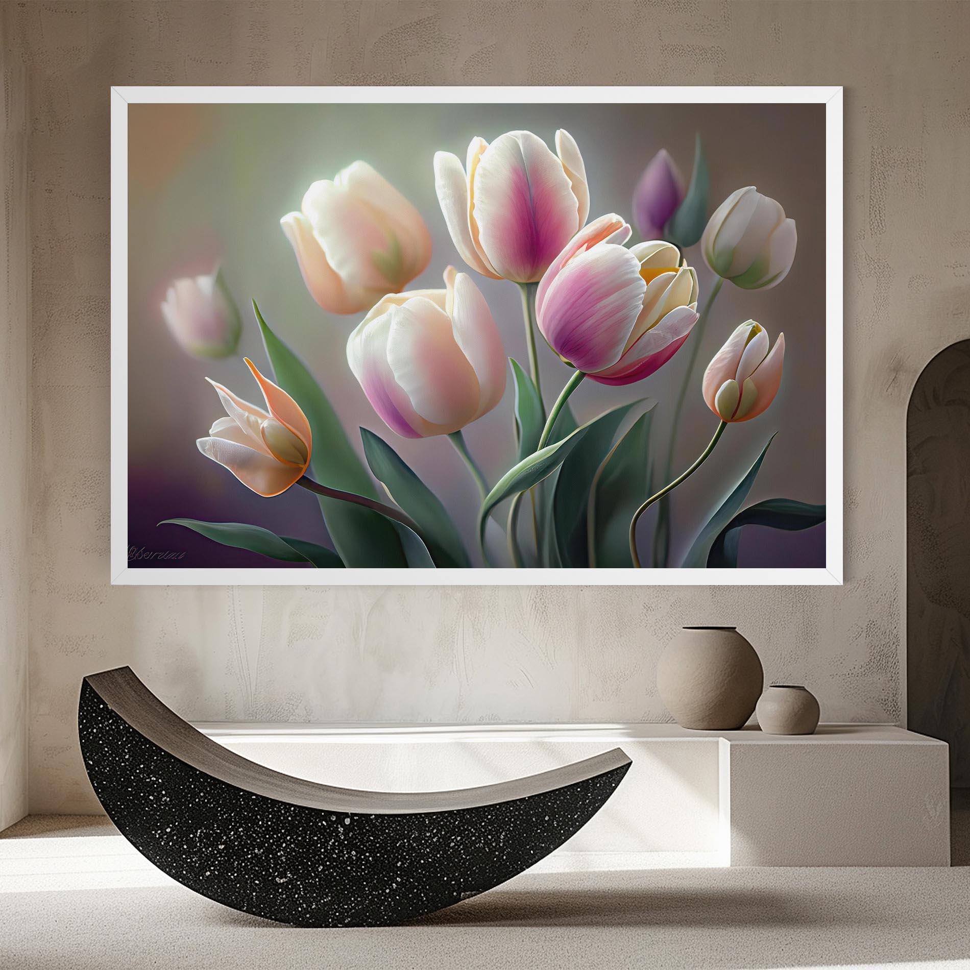 Tablou Canvas Pretty Tulips mockup 8