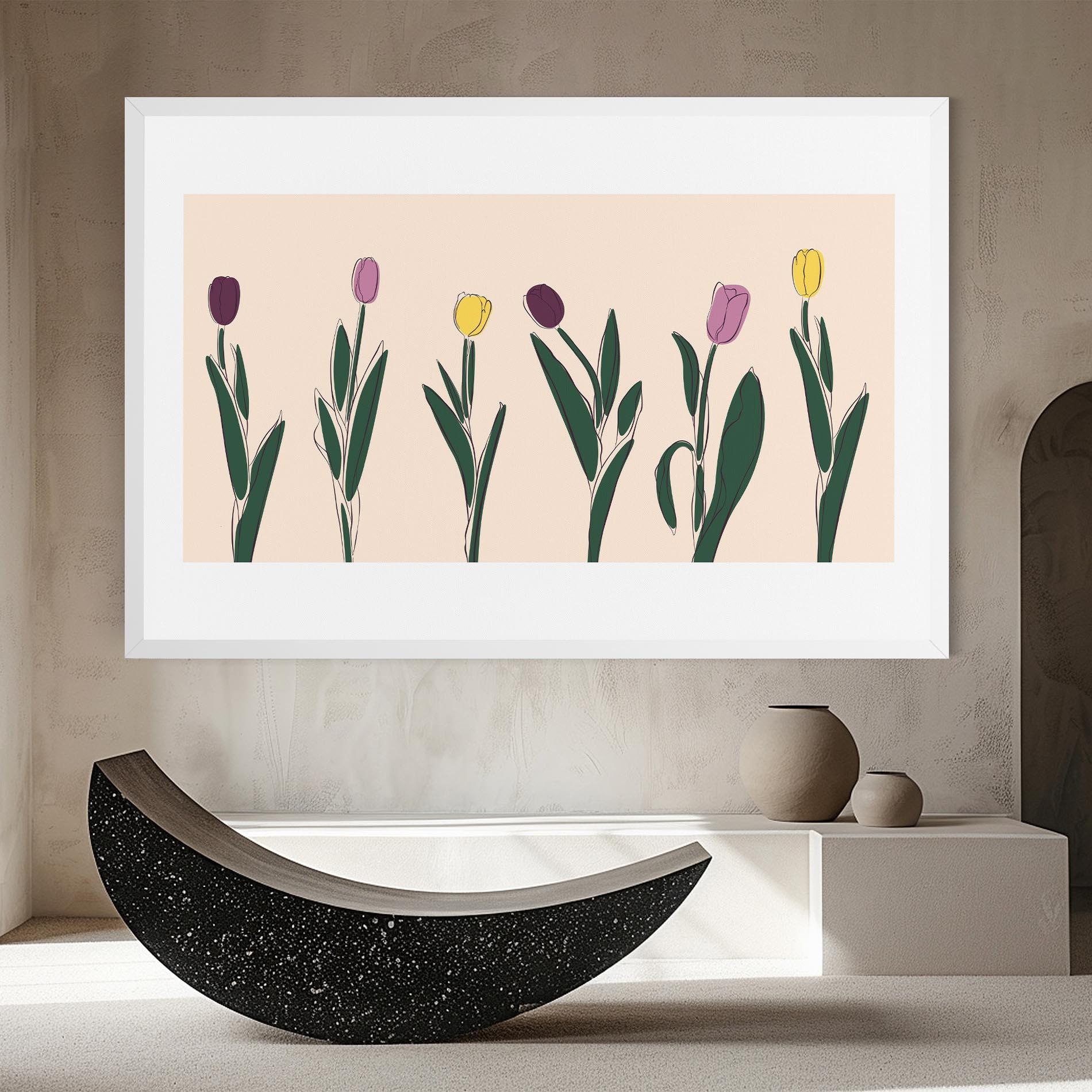 Tablou Canvas Tulips Set mockup 8