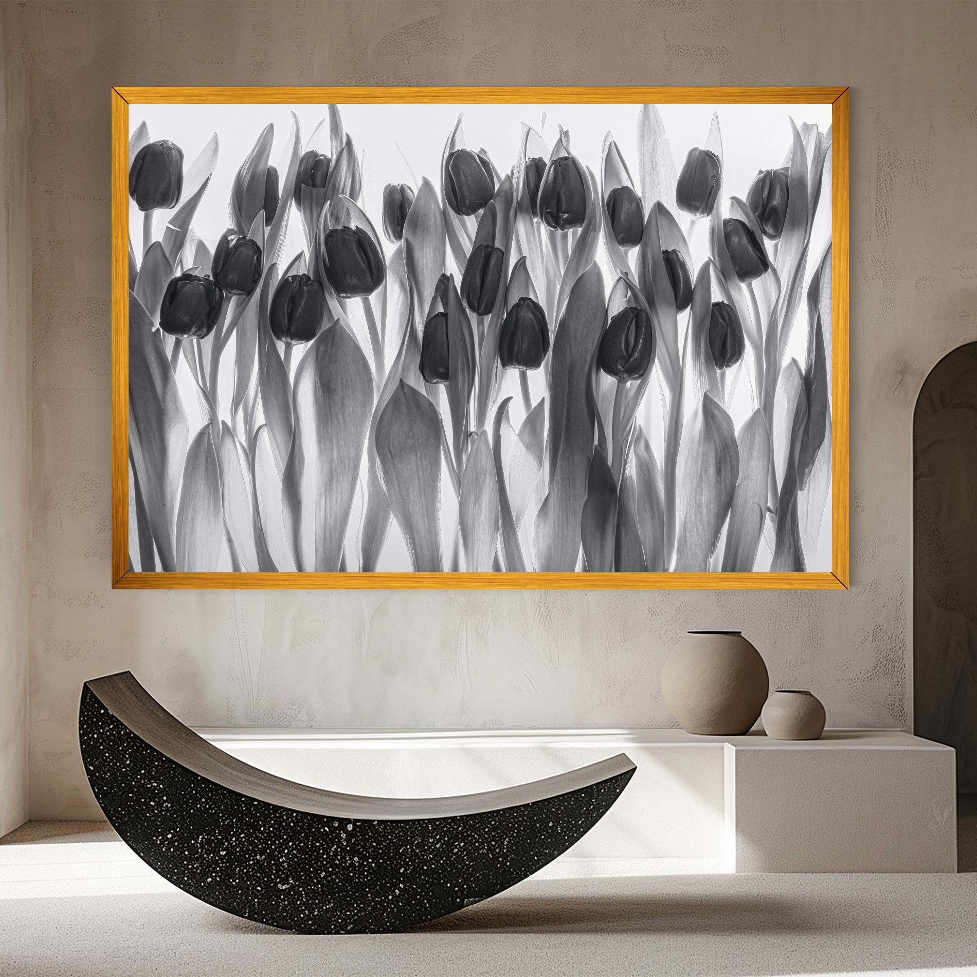 Tablou Canvas Grey Tulips mockup 8