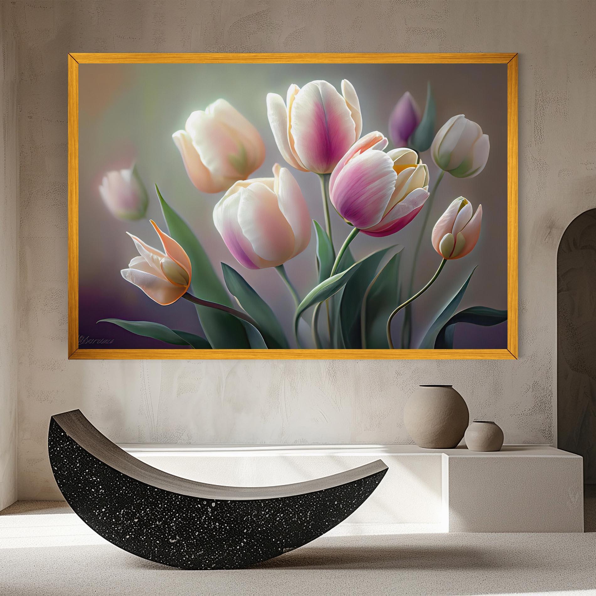 Tablou Canvas Pretty Tulips mockup 8