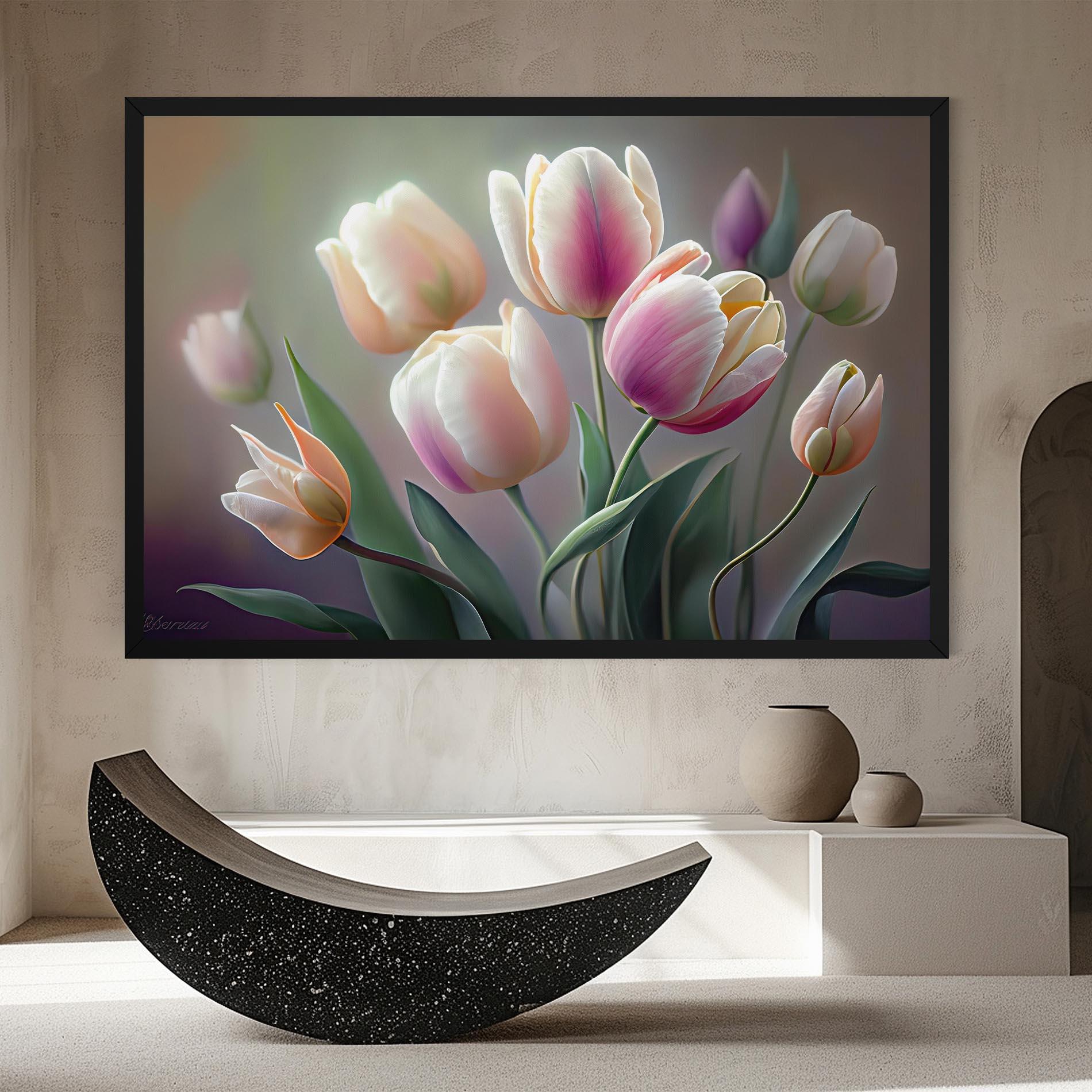 Tablou Canvas Pretty Tulips mockup 8