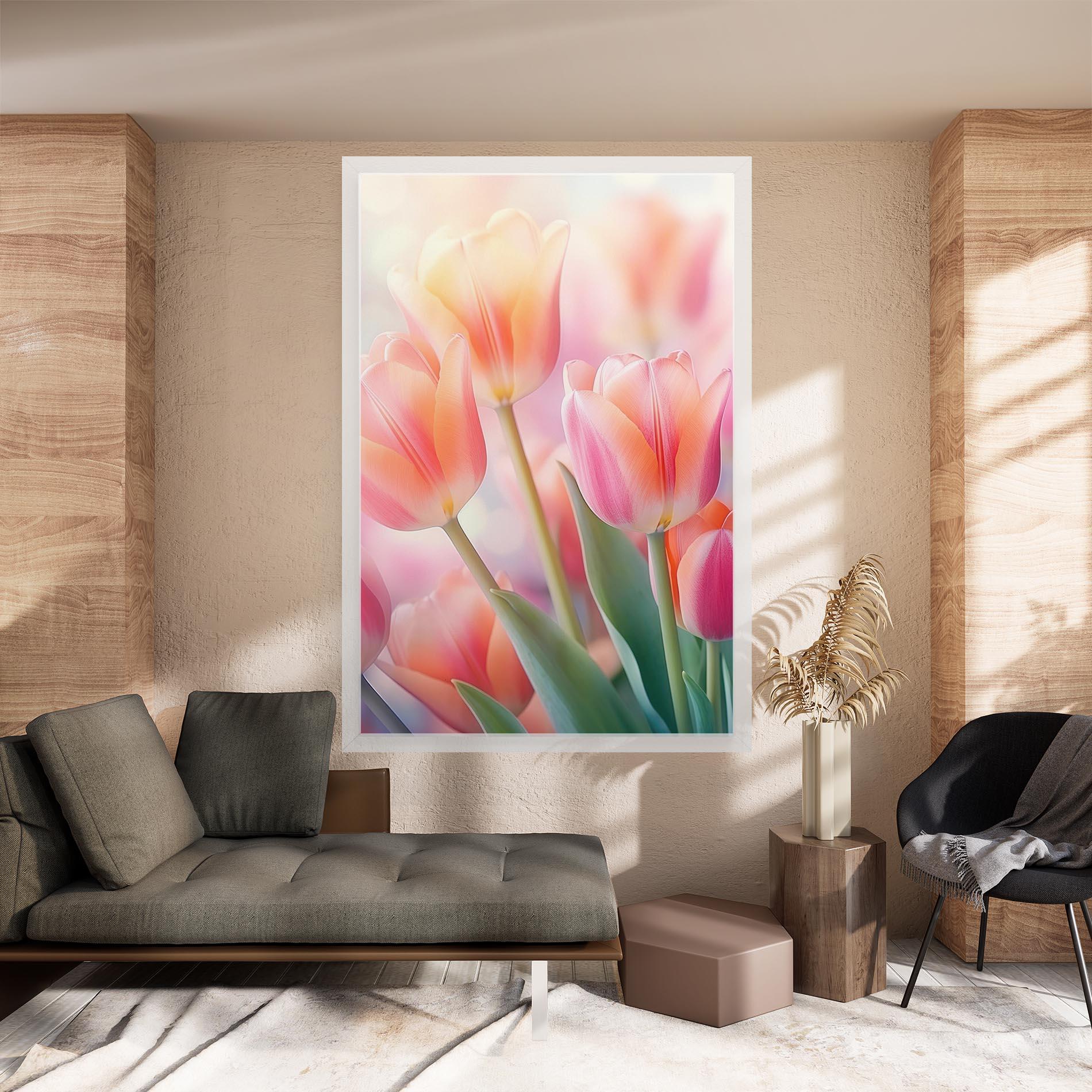 Tablou Canvas Dreamy Tulips mockup 8