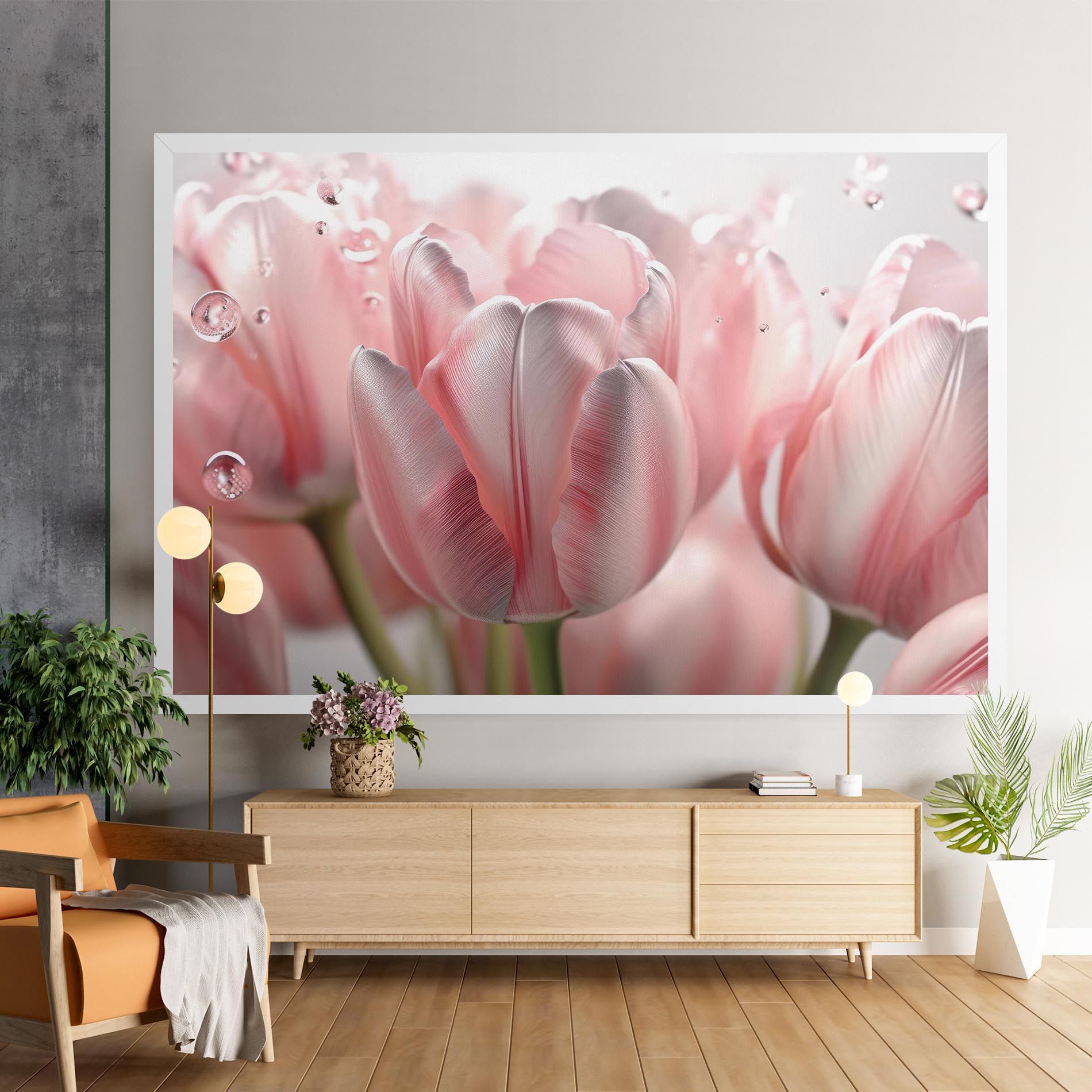 Pink Pretty Tulips mockup 9