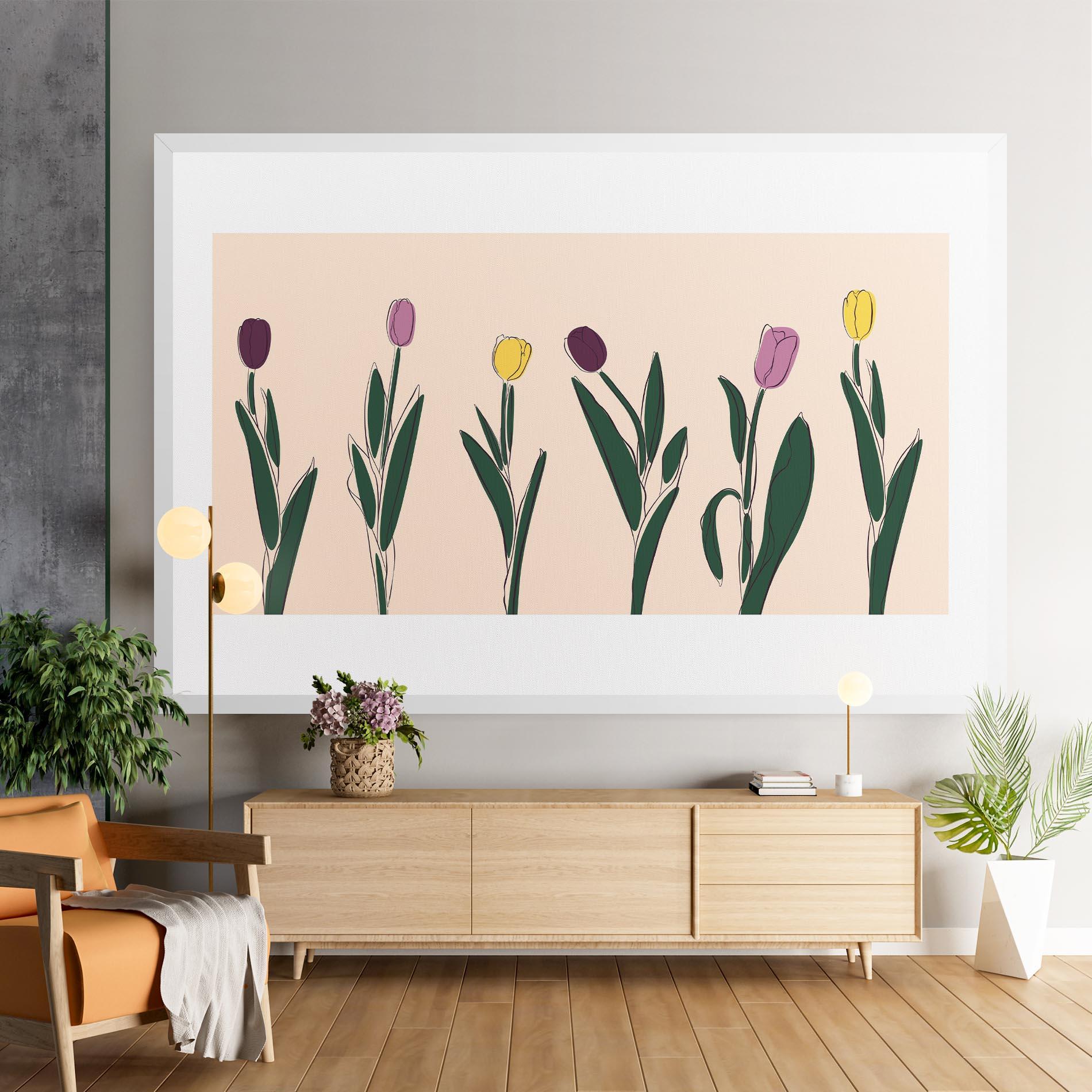 Tablou Canvas Tulips Set mockup 9