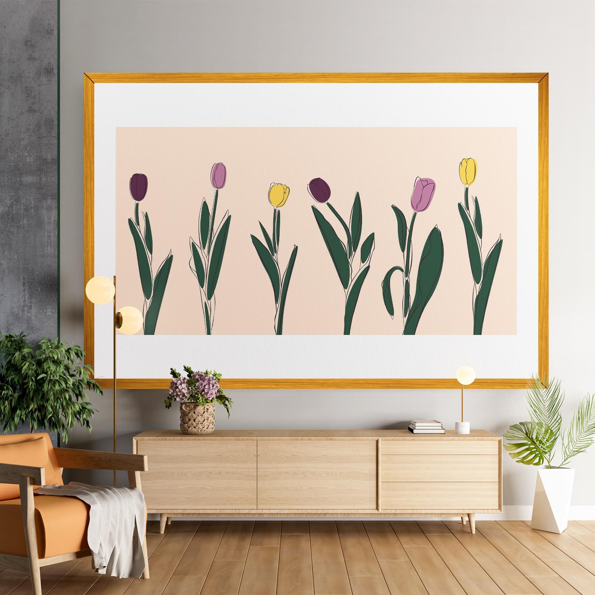 Tablou Canvas Tulips Set mockup 9