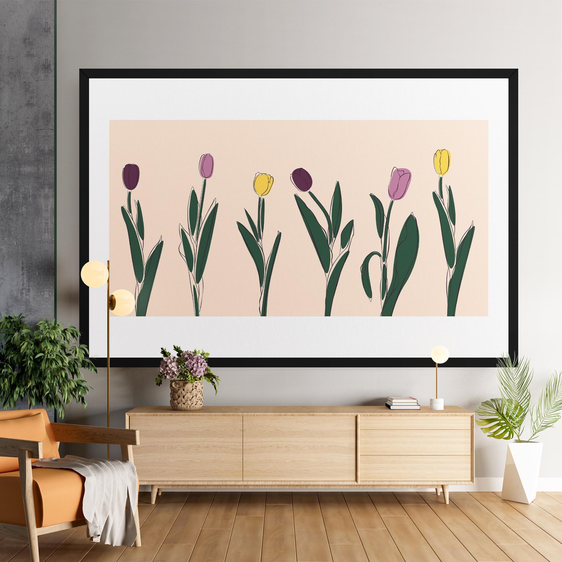 Tablou Canvas Tulips Set mockup 9