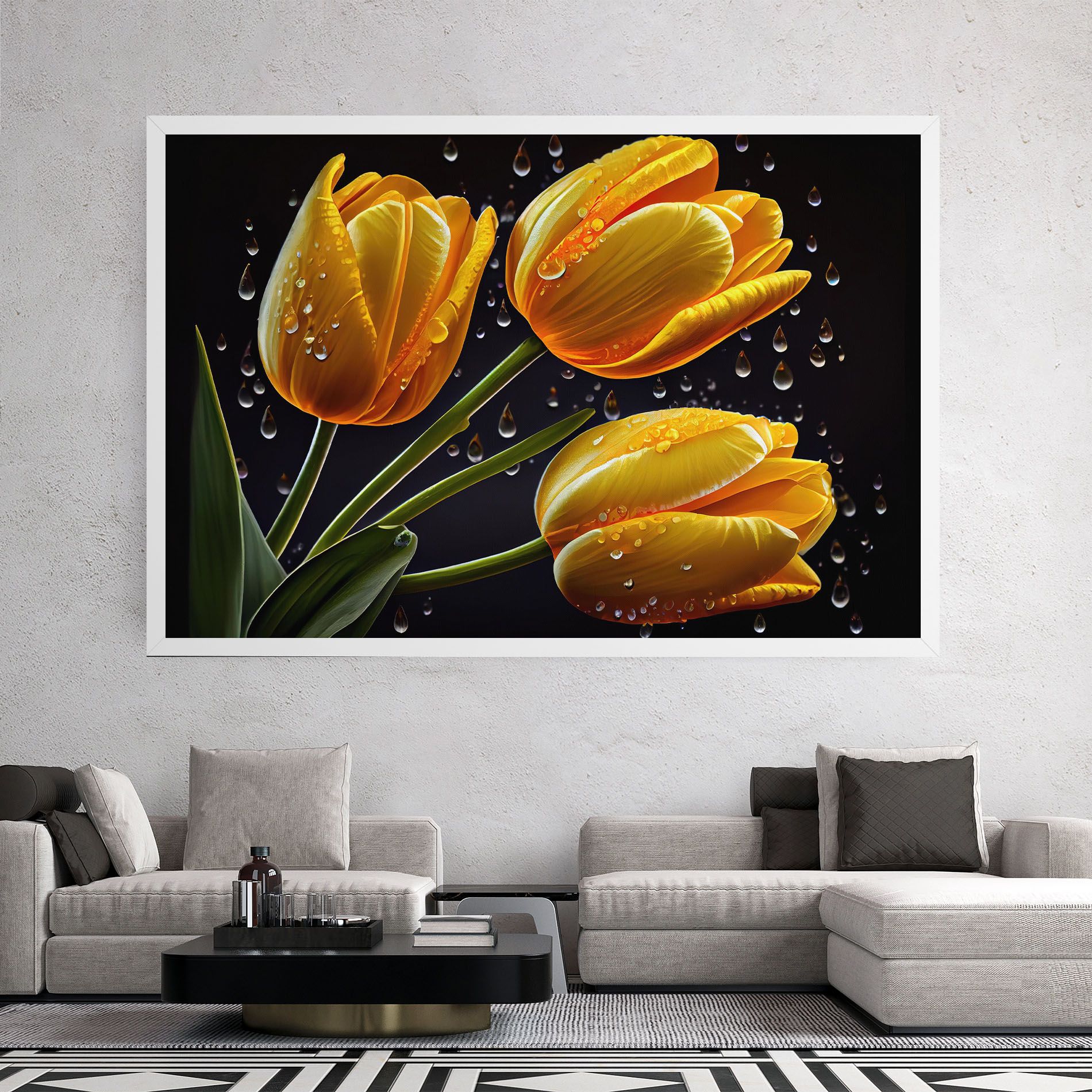 3 Yellow Tulips mockup 2