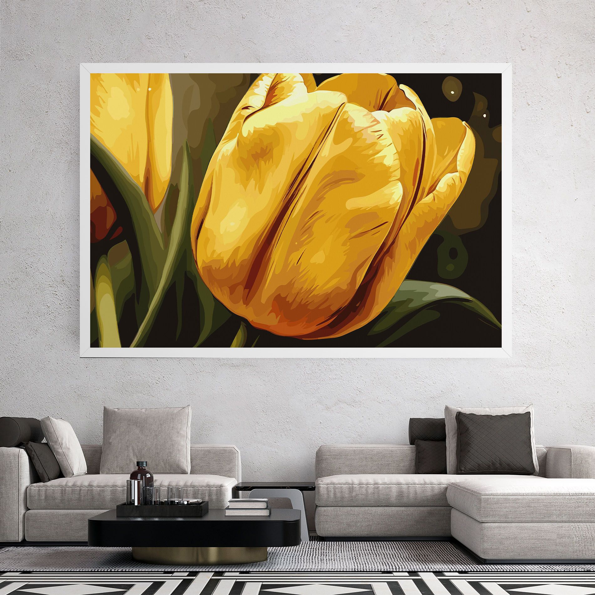 Big Yellow Tulip mockup 2
