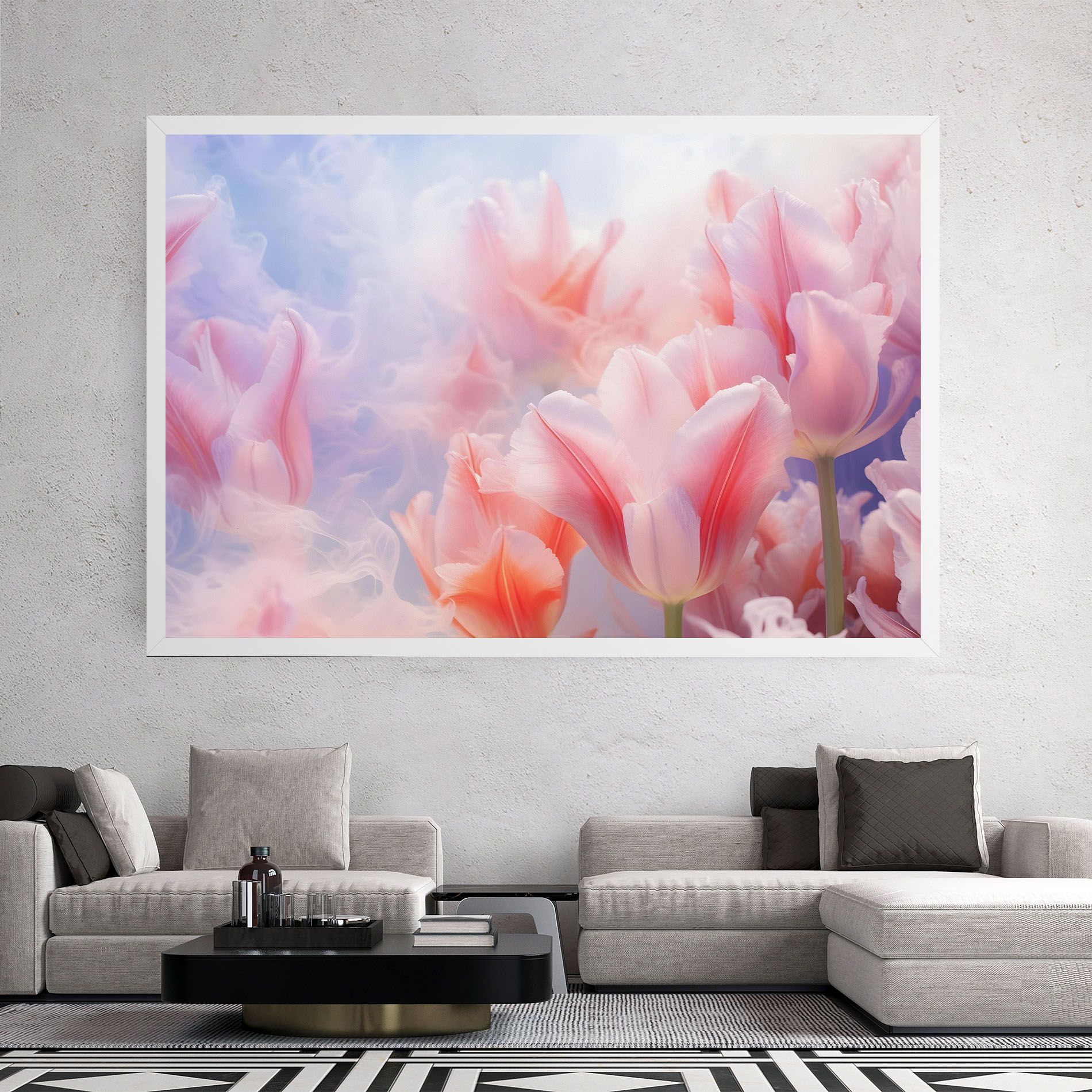 Dreamy Pink Tulips mockup 2