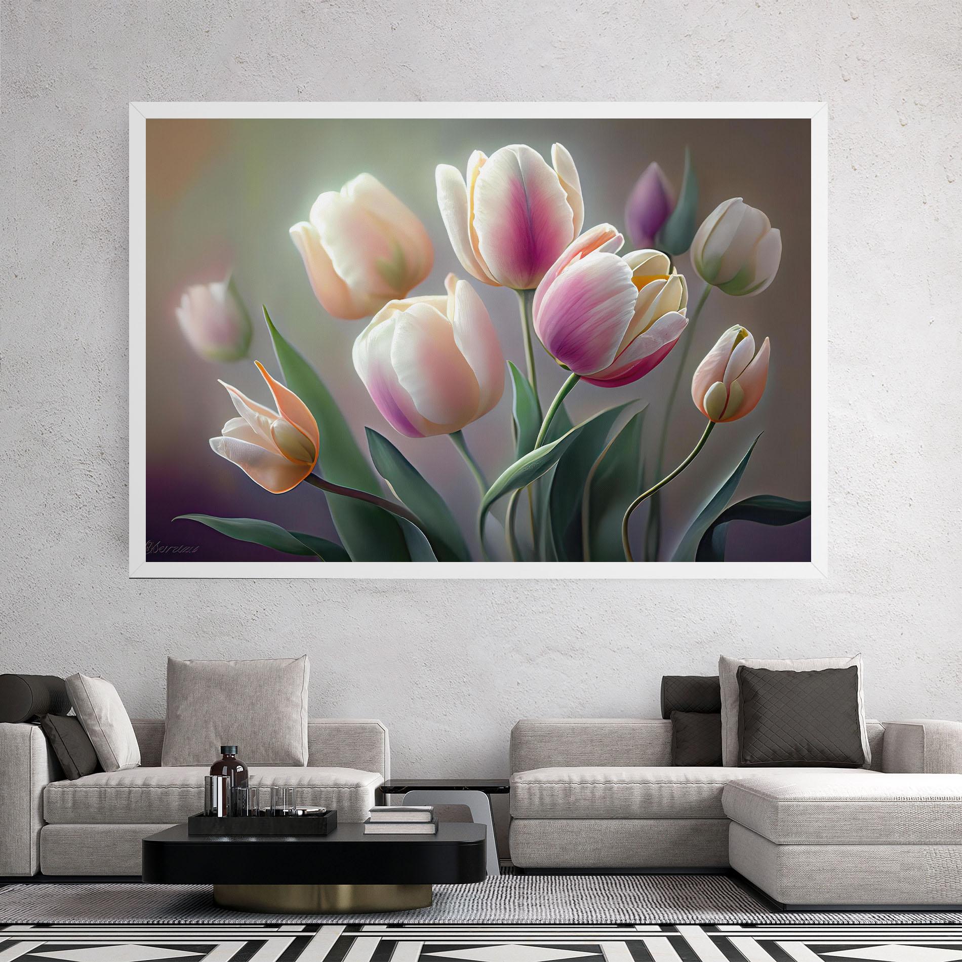 Tablou Canvas Pretty Tulips mockup 2