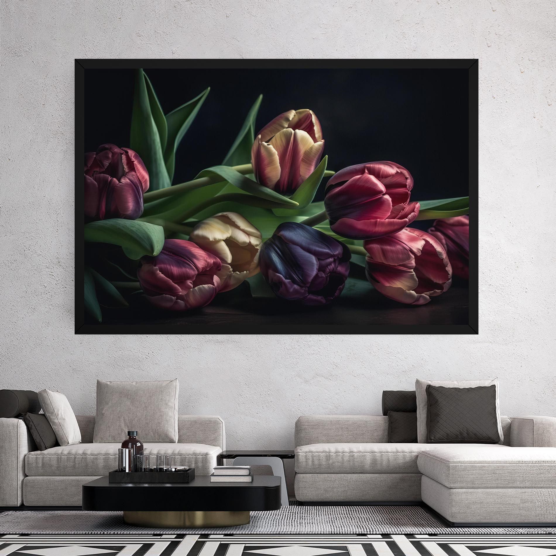 Dark Purple Tulip mockup 2