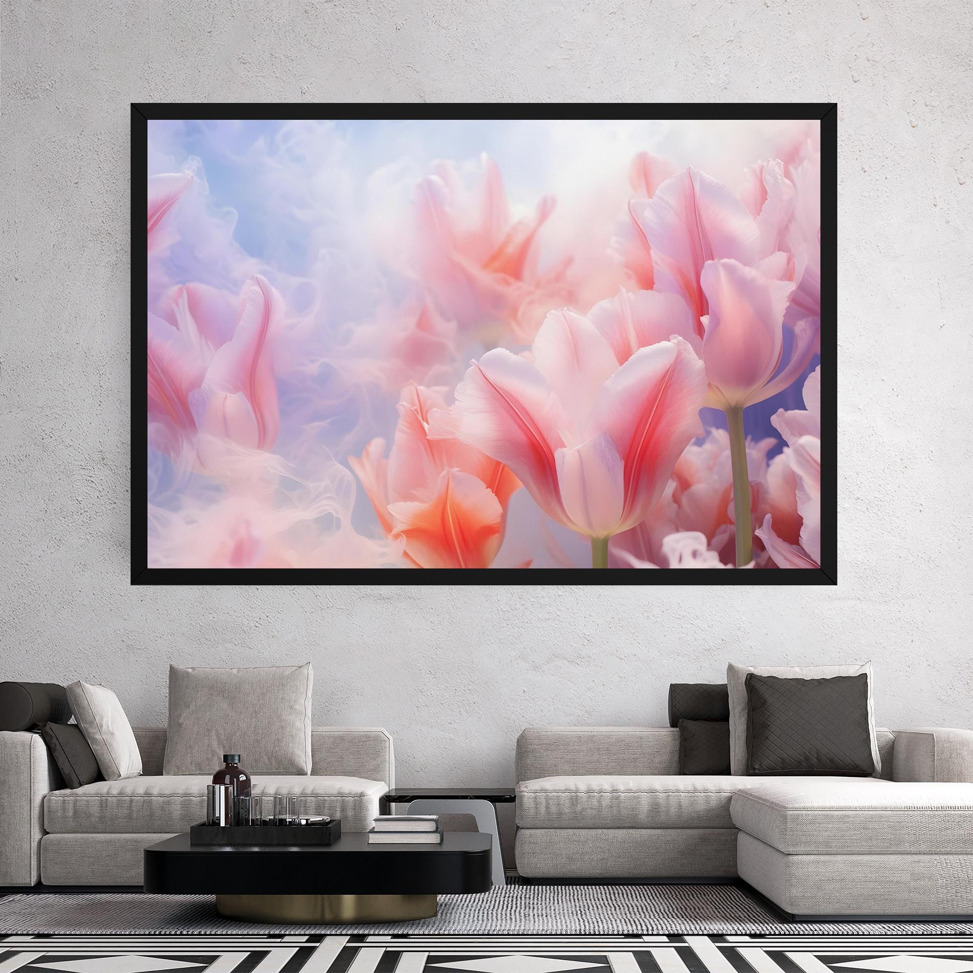 Dreamy Pink Tulips mockup 2