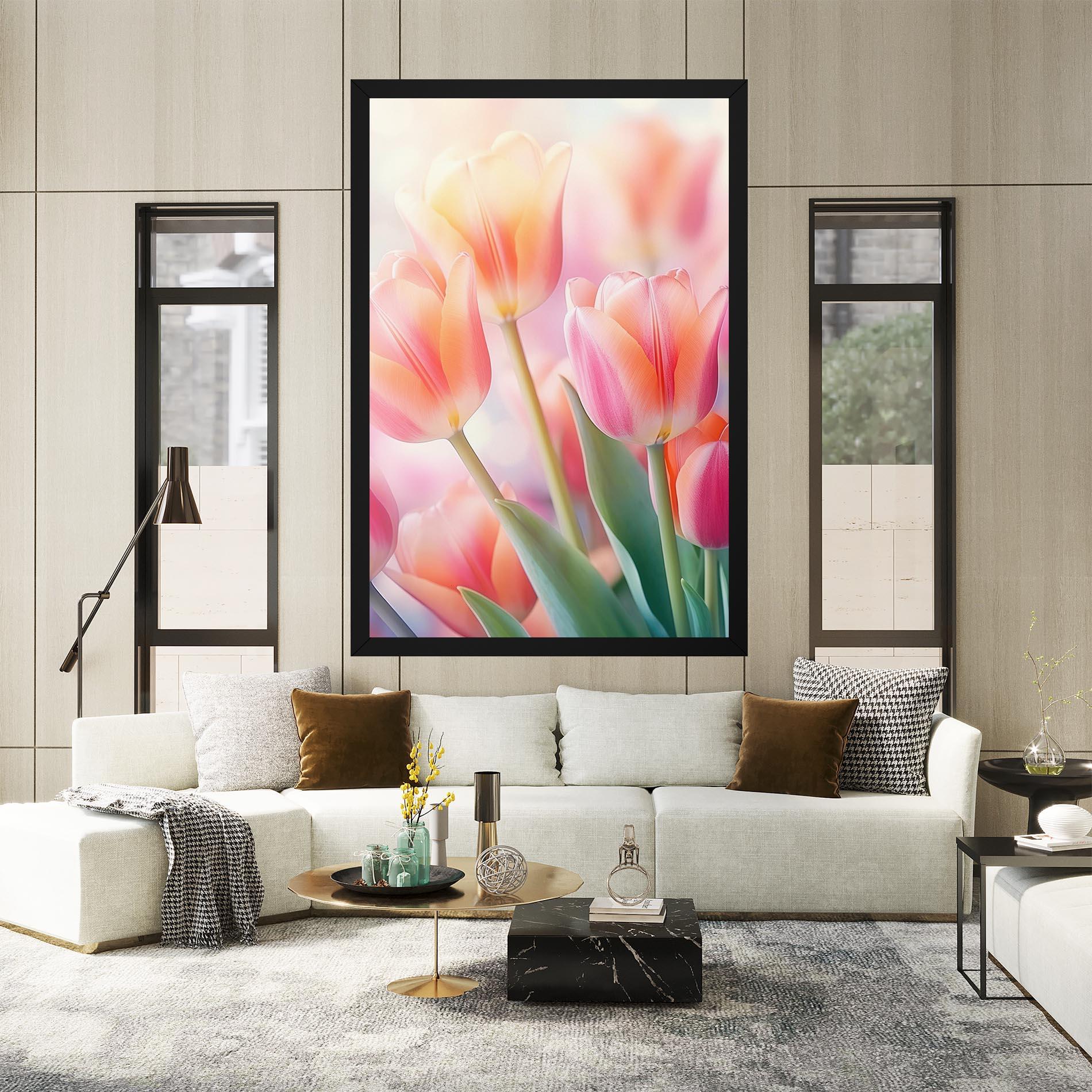 Tablou Canvas Dreamy Tulips mockup 2