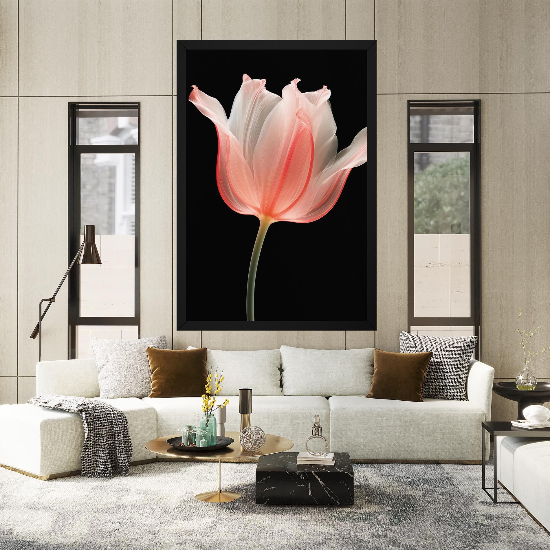 Pastel Pink Tulip mockup 2