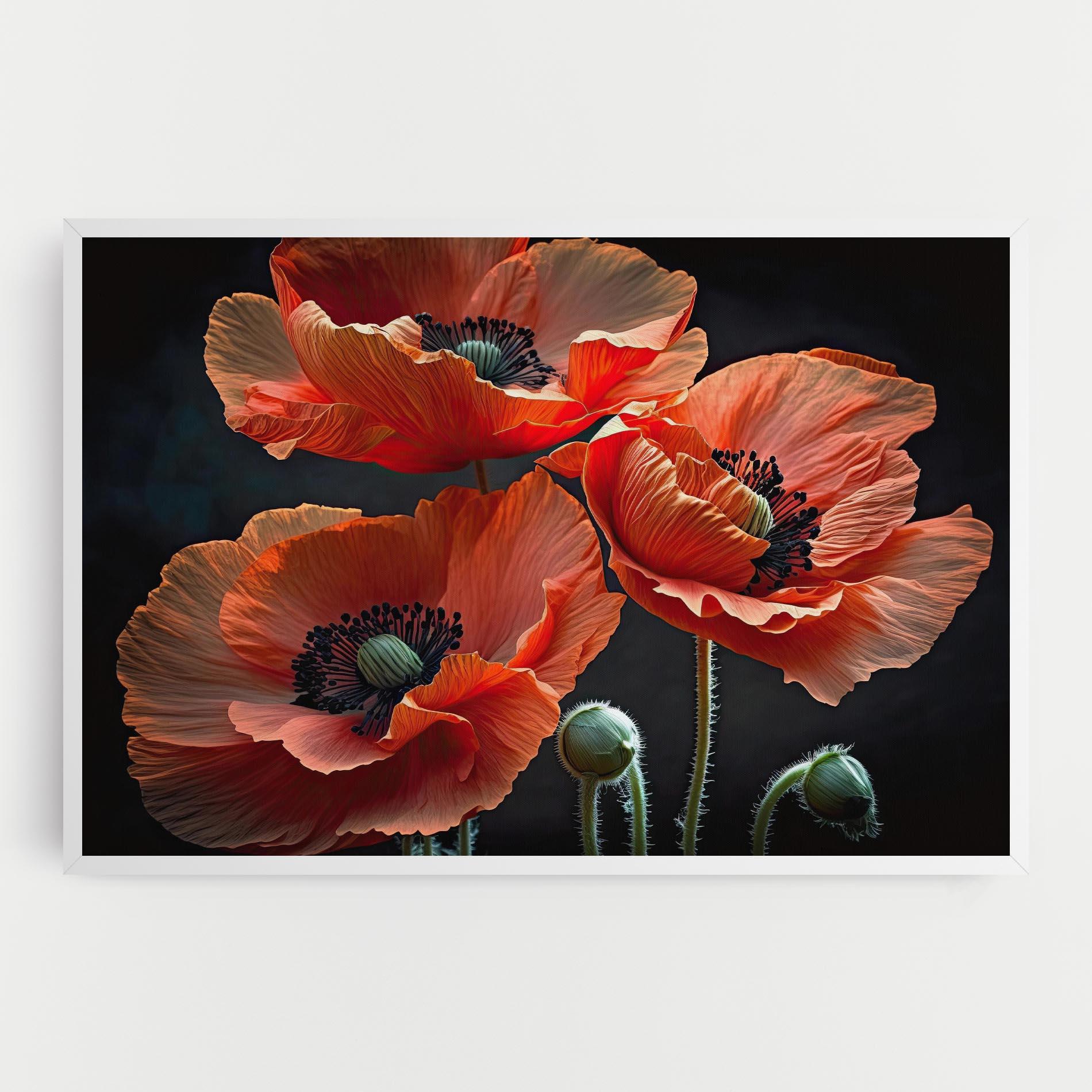 Tablou Canvas 3 Poppies mockup 0