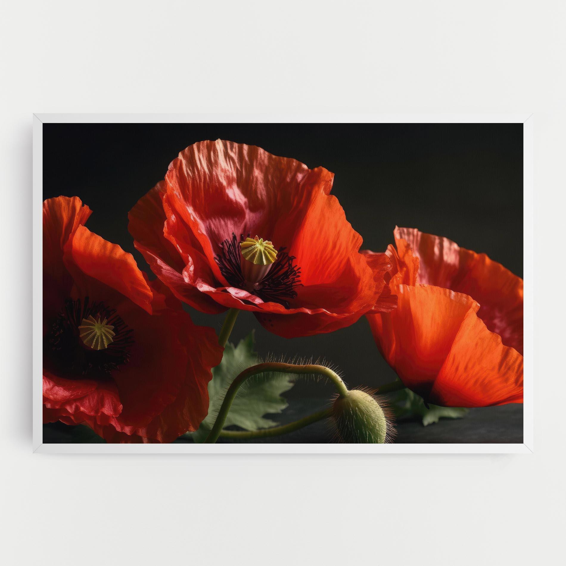Tablou Canvas 3 Pretty Poppies mockup 0