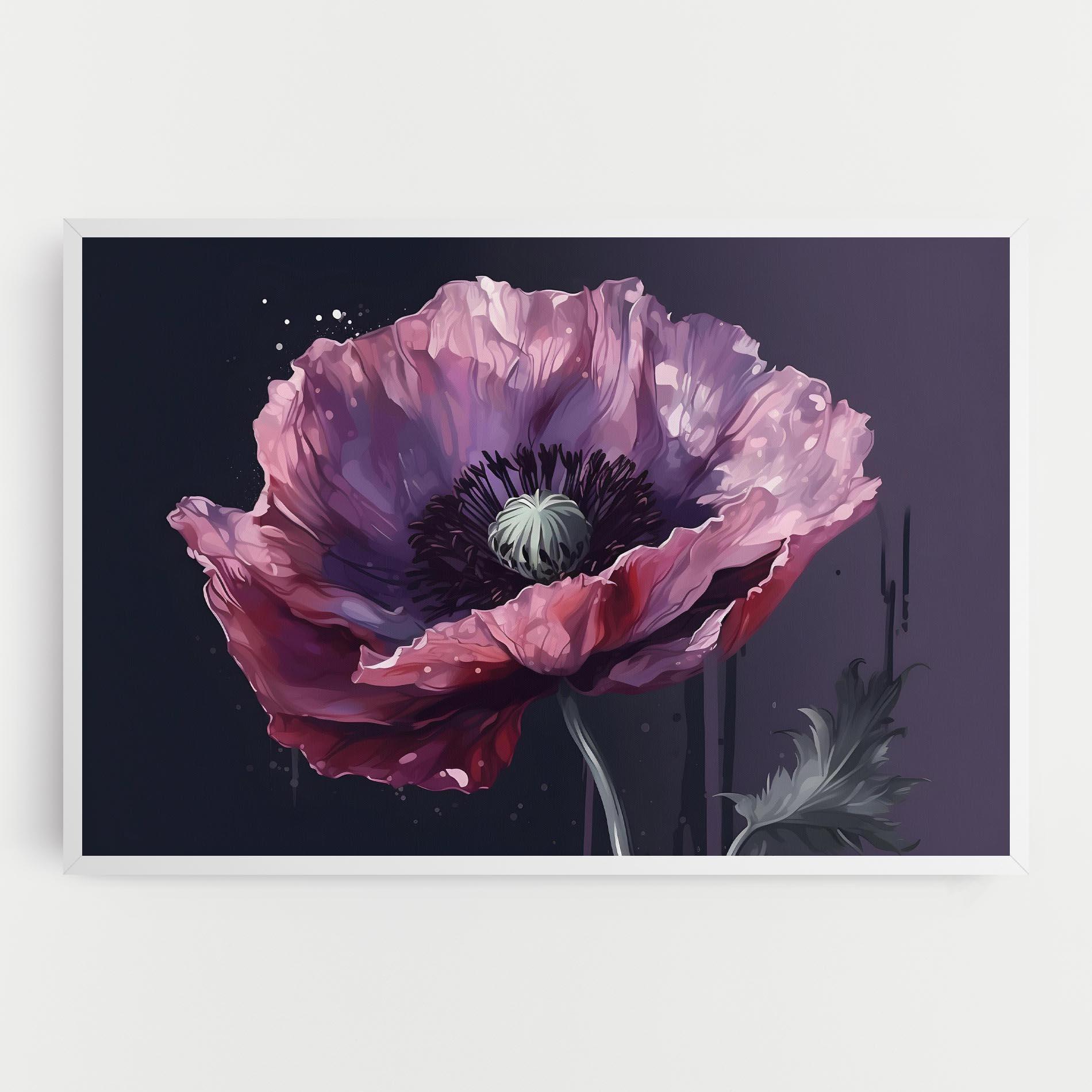 Tablou Canvas Light Purple Poppy mockup 0