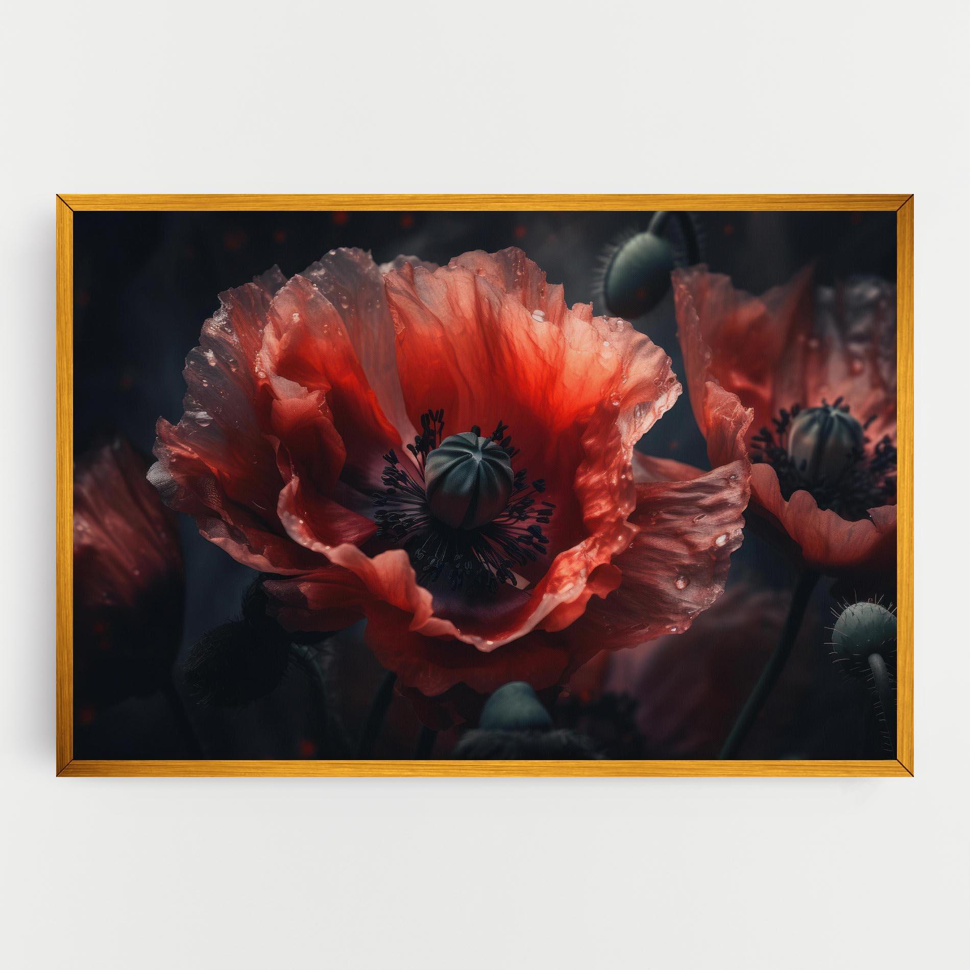 Tablou Canvas Dark Shade Poppy mockup 0