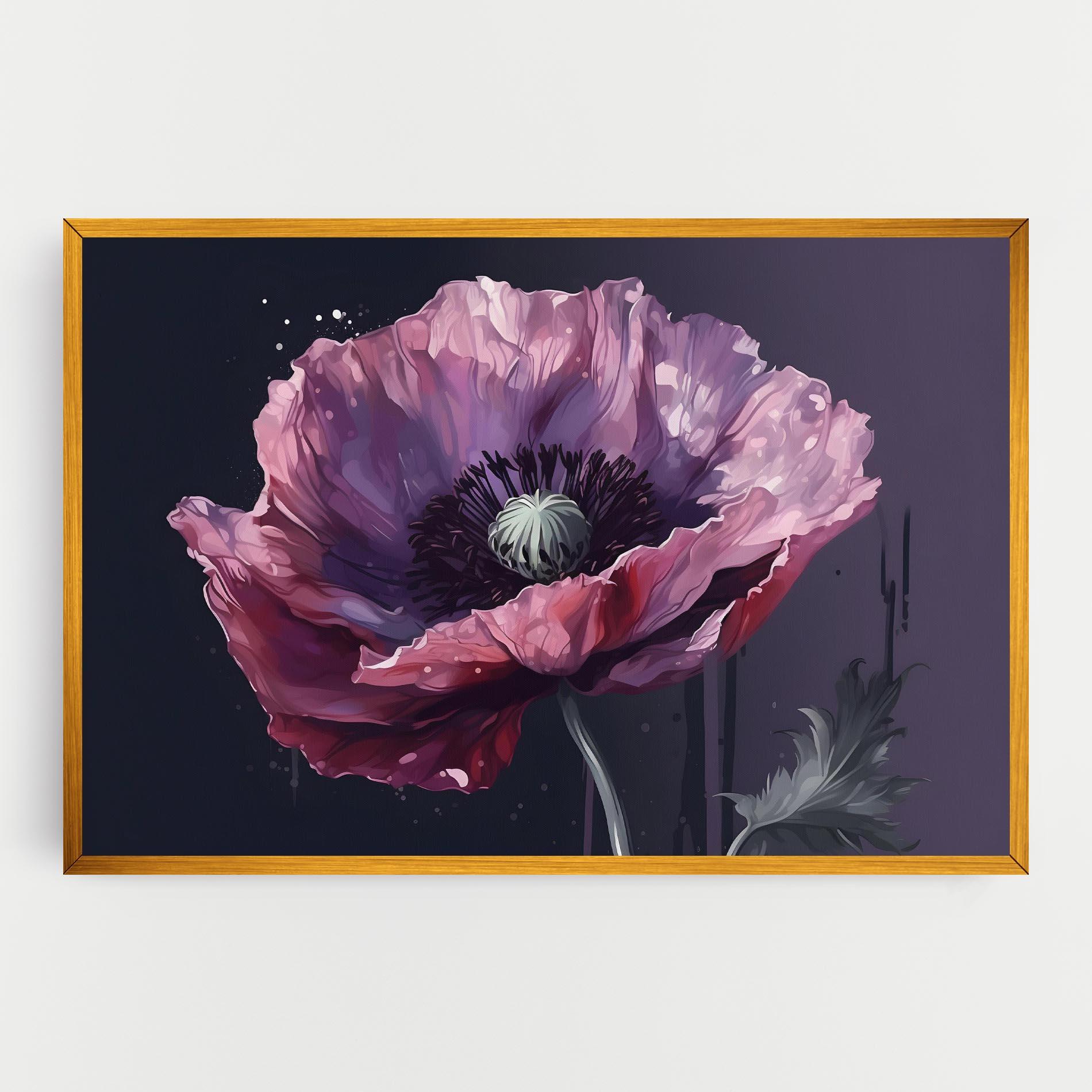 Tablou Canvas Light Purple Poppy mockup 0