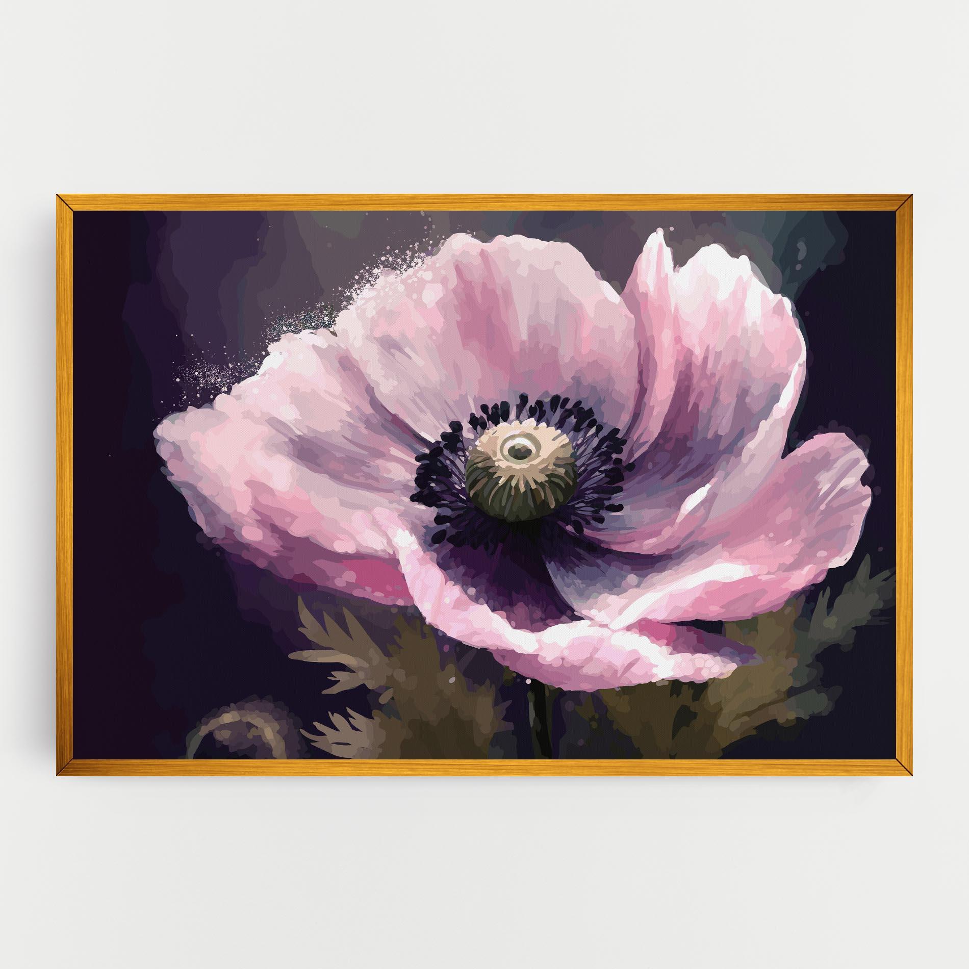 Tablou Canvas Pretty Pink Poppy mockup 0