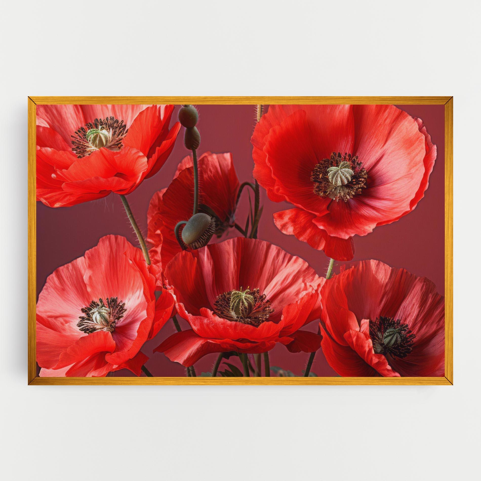 Tablou Canvas Red Poppies mockup 0