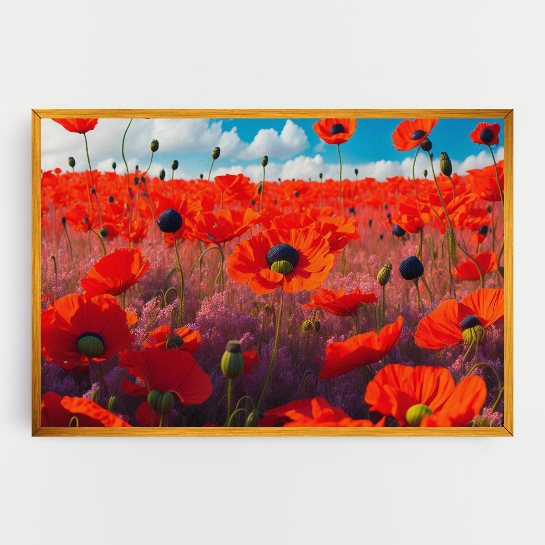 Tablou Canvas Wild Poppies mockup 0