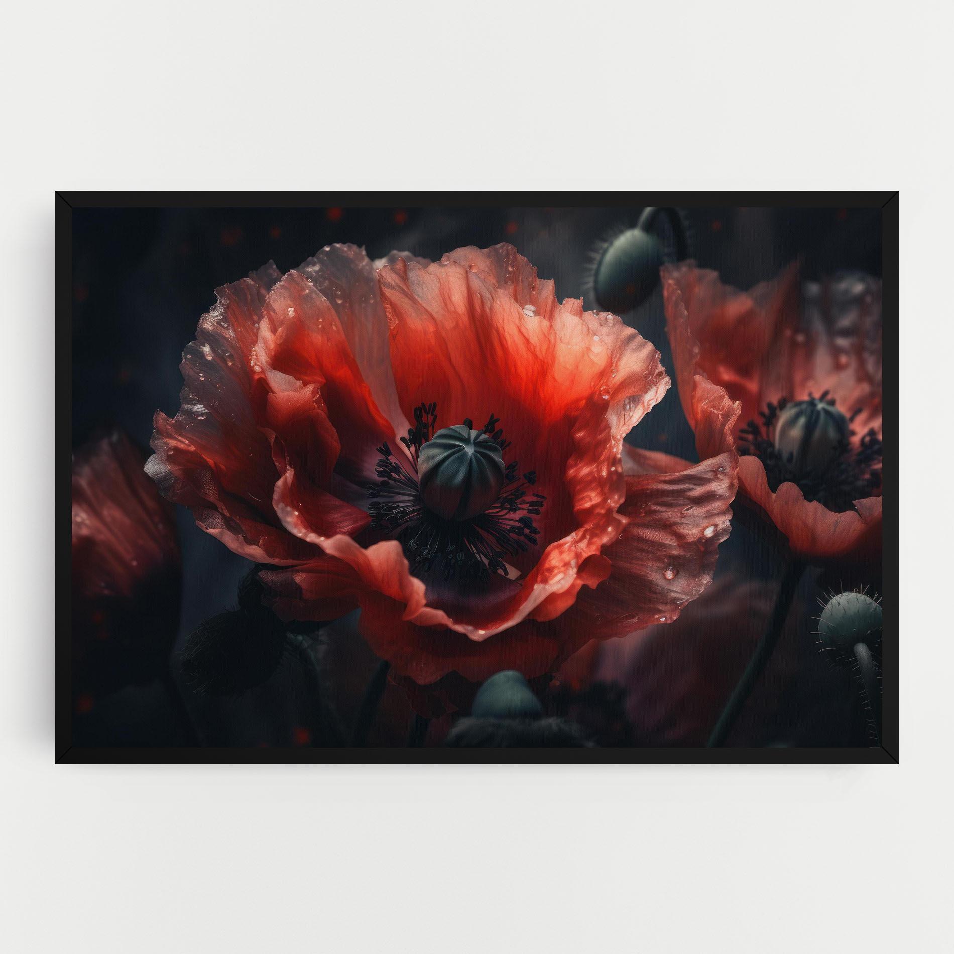 Tablou Canvas Dark Shade Poppy mockup 0