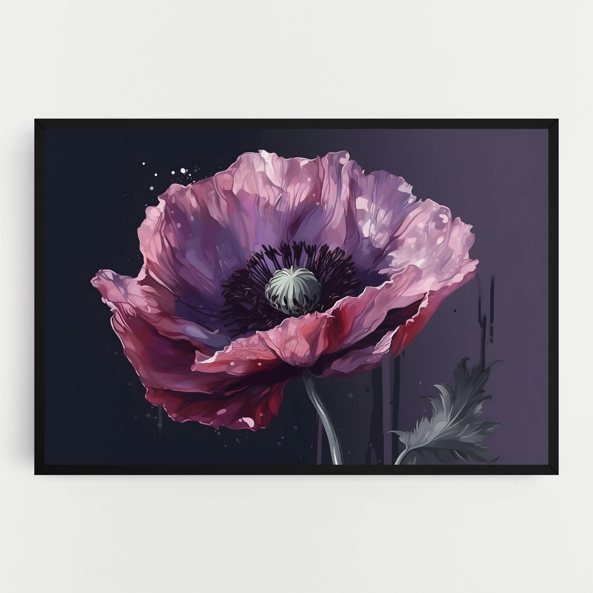 Tablou Canvas Light Purple Poppy mockup 0