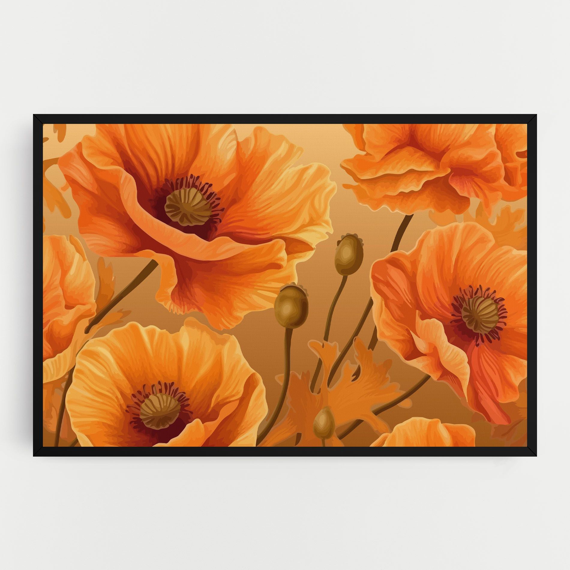 Pastel Orange Poppy mockup 0