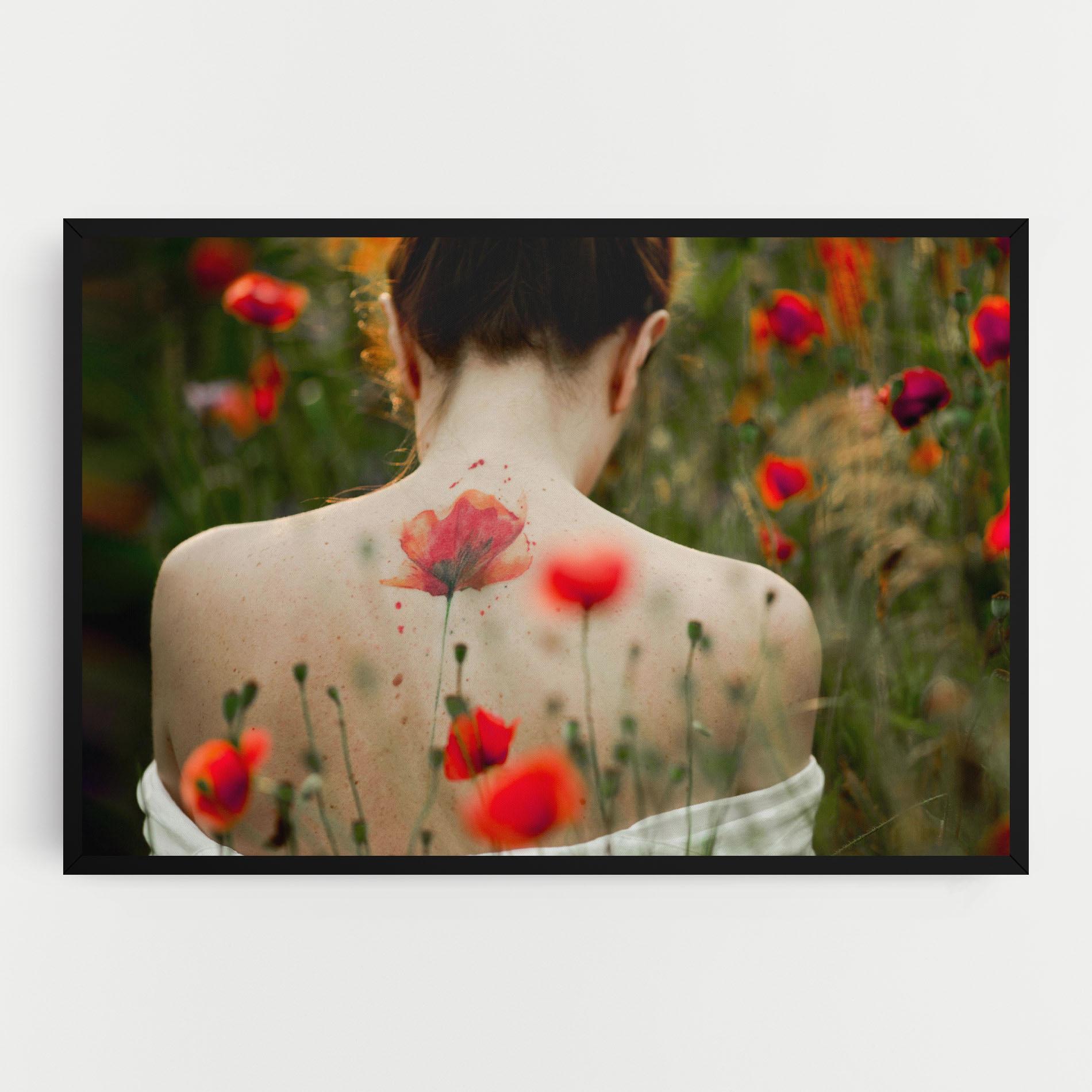 Tablou Canvas Poppy Tattoo mockup 0