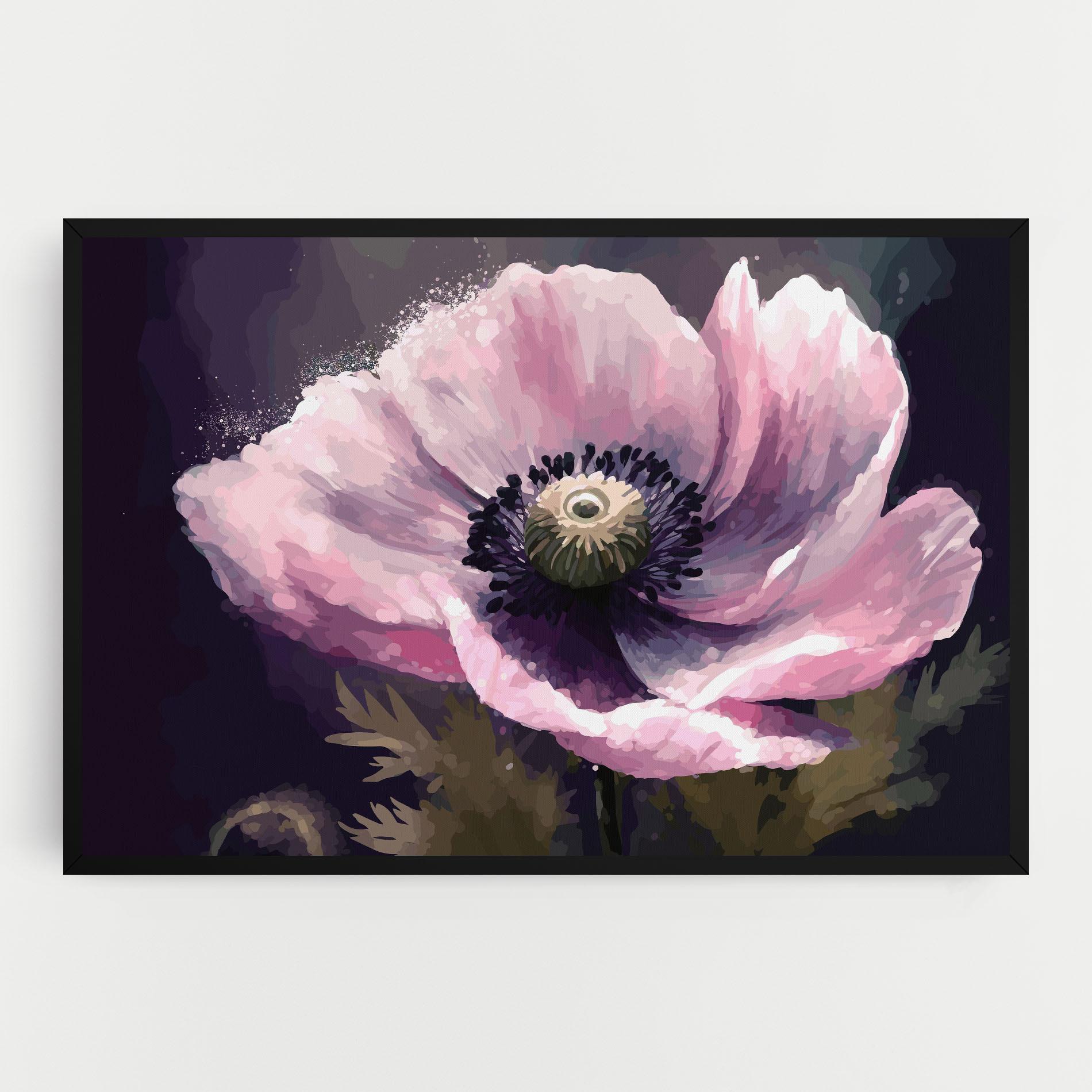 Tablou Canvas Pretty Pink Poppy mockup 0