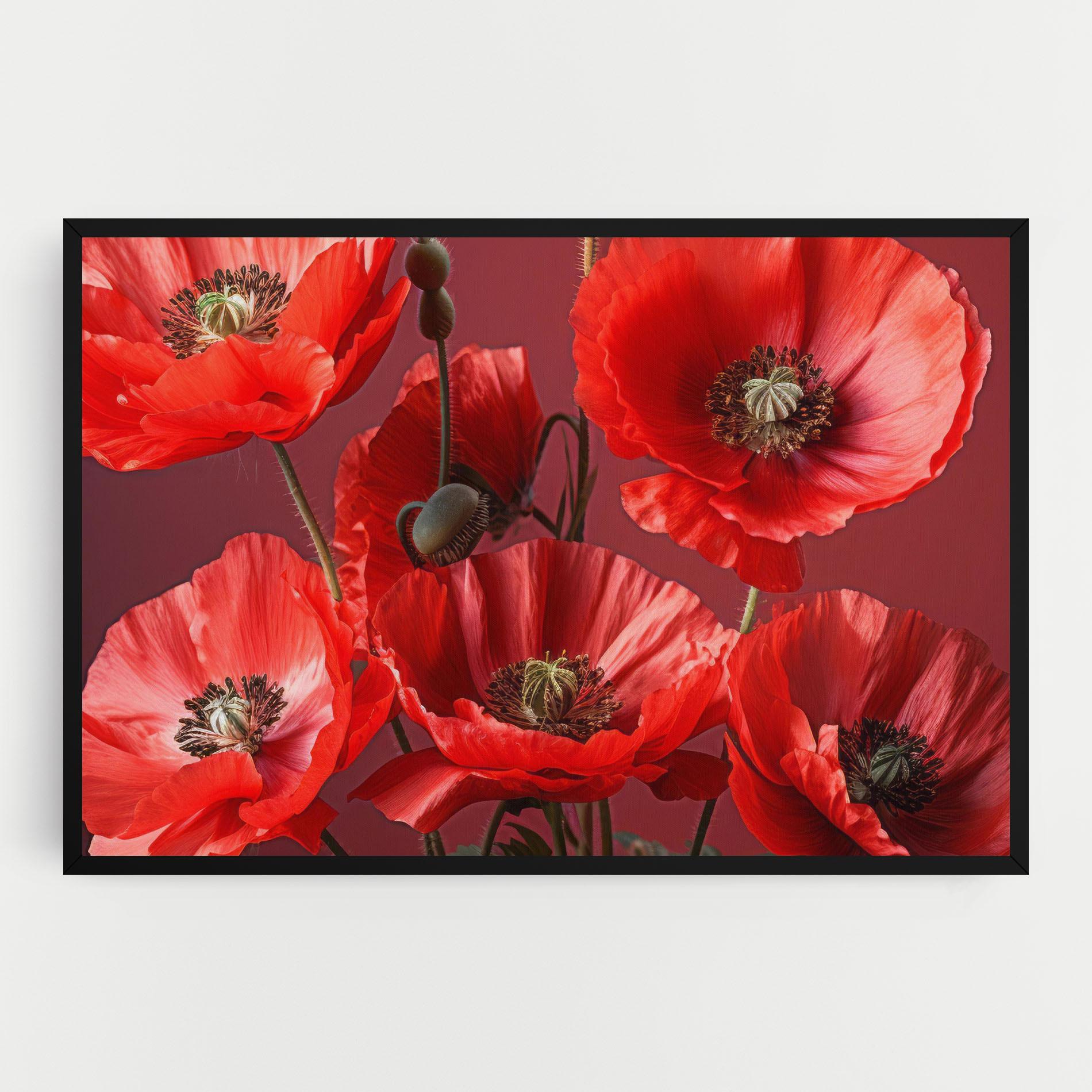 Tablou Canvas Red Poppies mockup 0