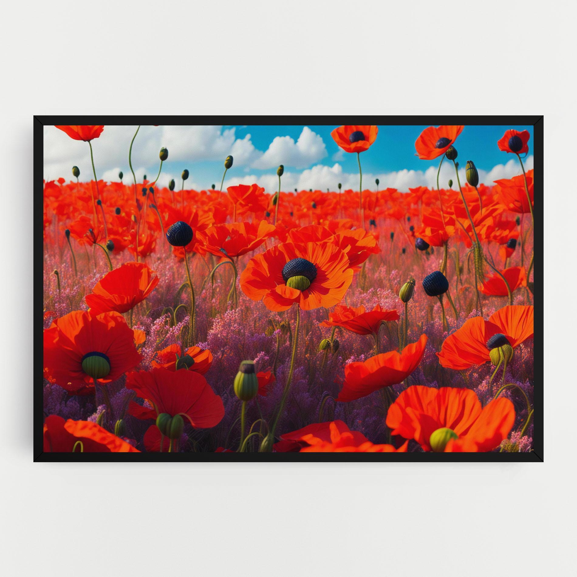 Tablou Canvas Wild Poppies mockup 0