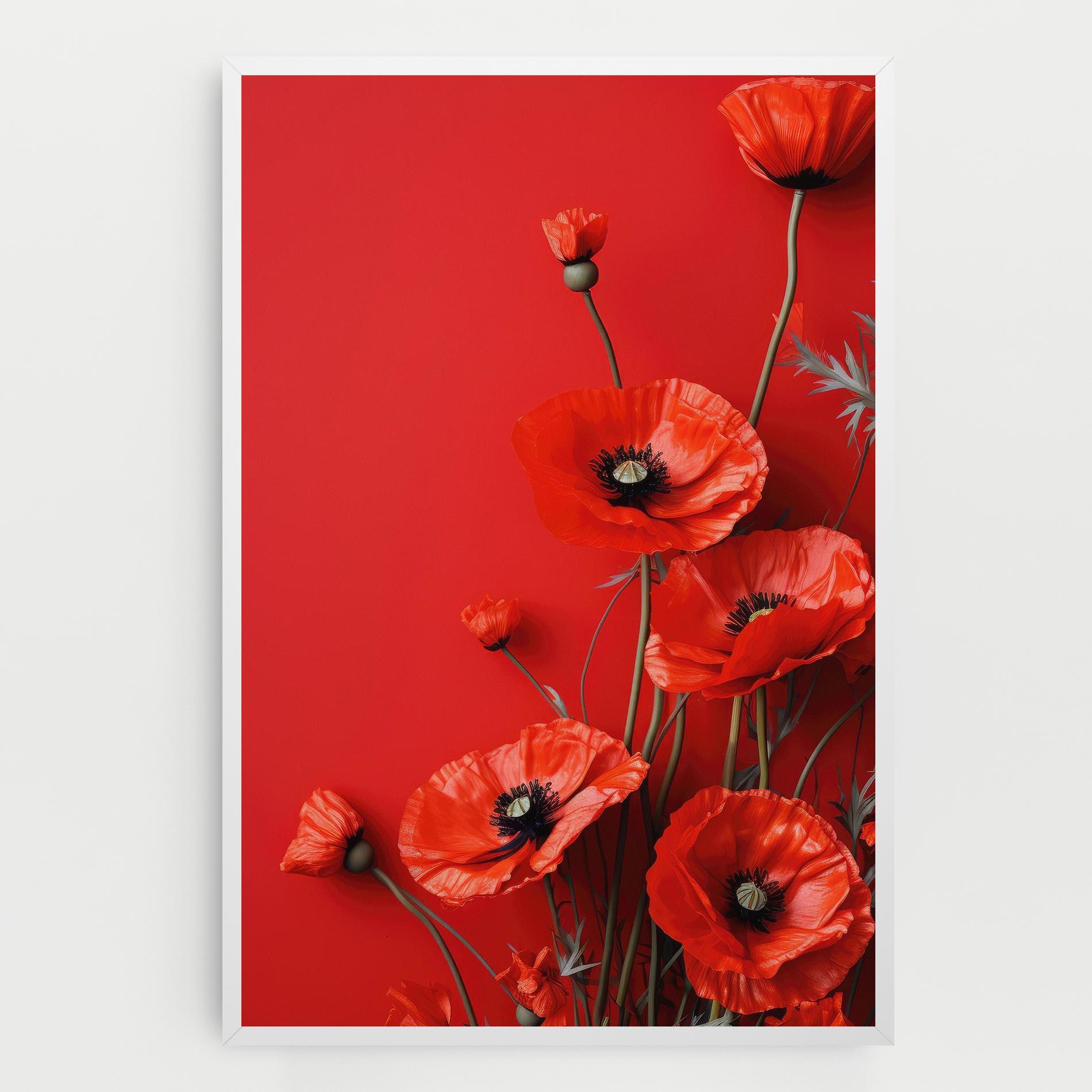 Tablou Canvas Poppies On The Table mockup 0