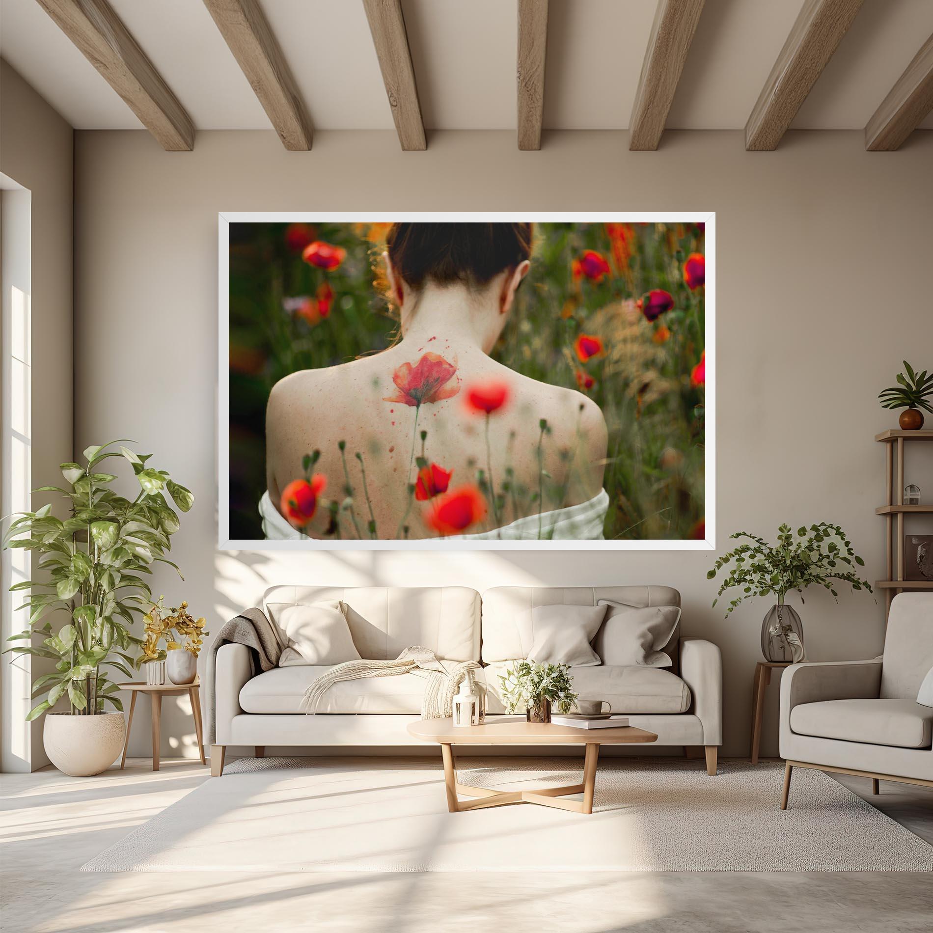 Tablou Canvas Poppy Tattoo mockup 6