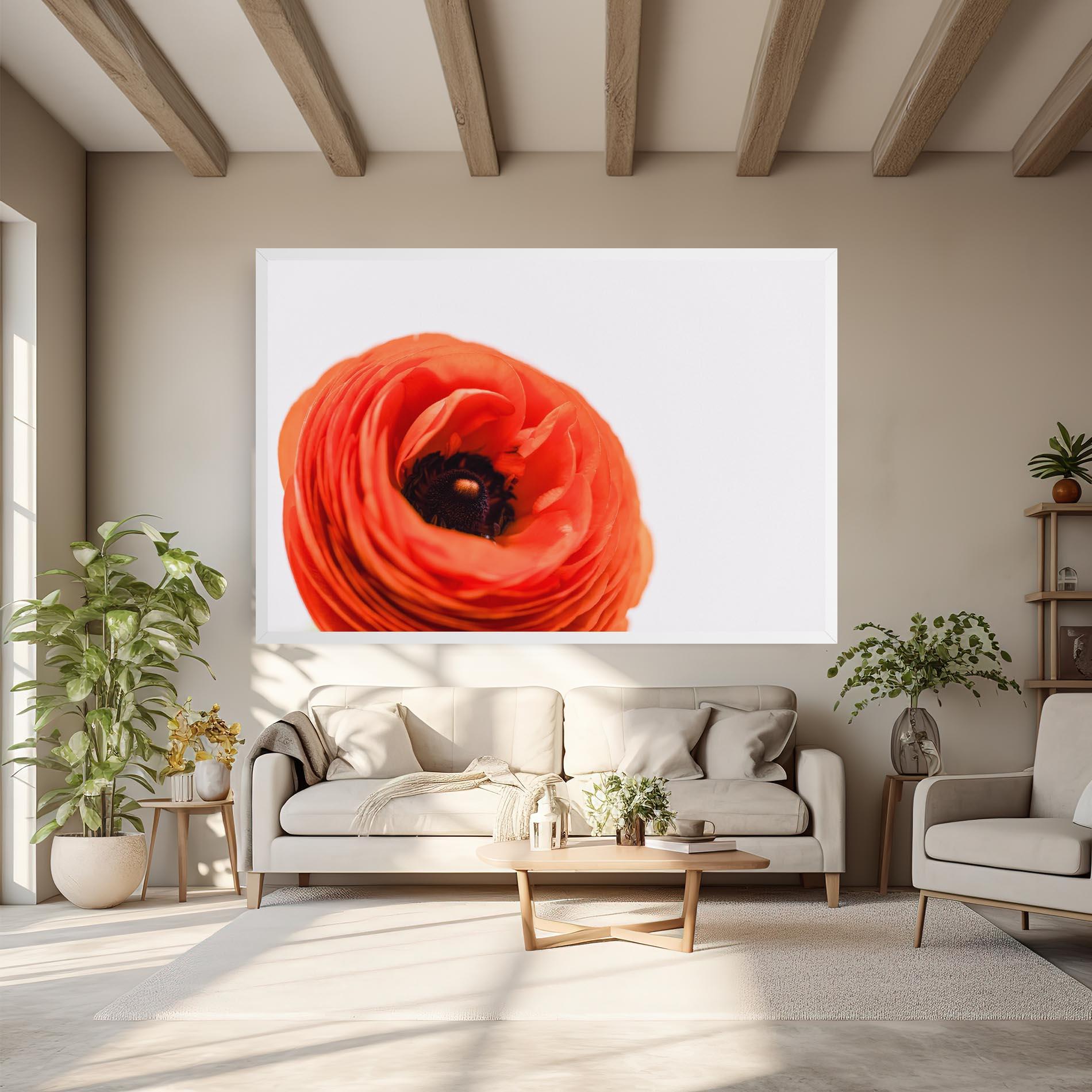 Tablou Canvas Pretty Red Poppy mockup 6
