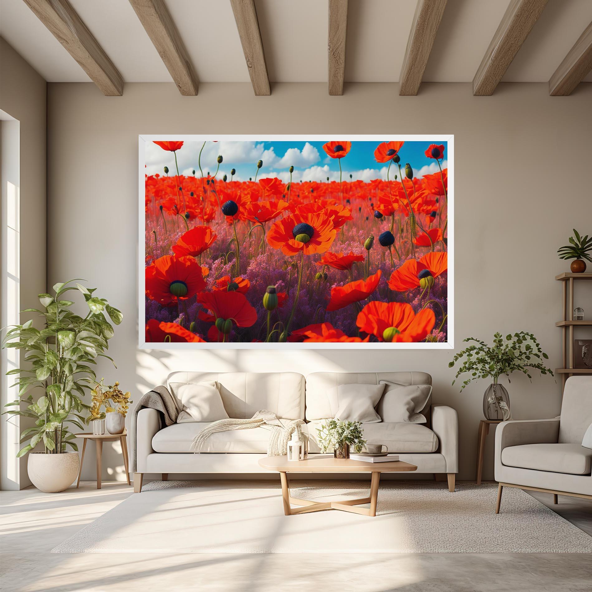 Tablou Canvas Wild Poppies mockup 6